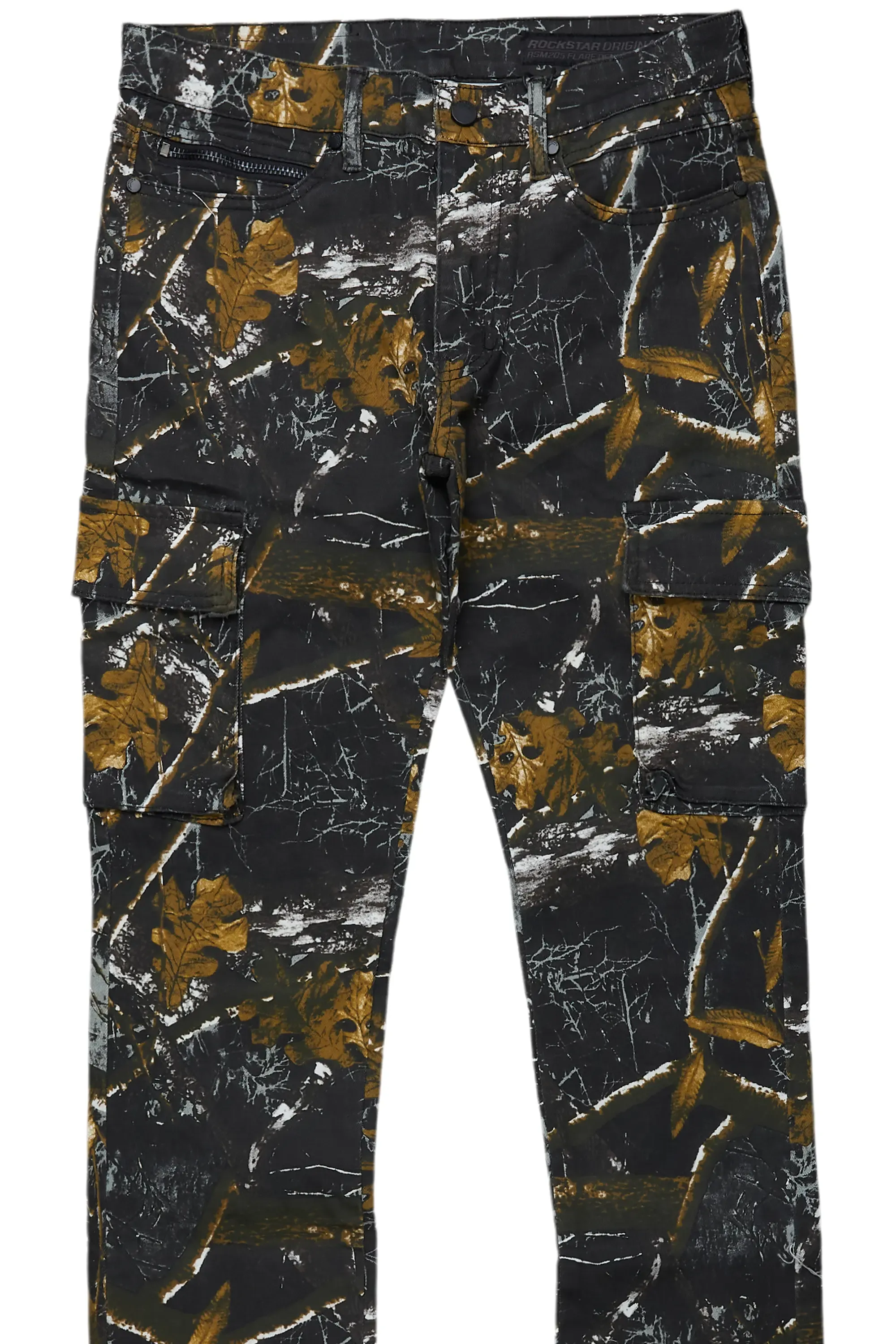 Waage Black Tree Camo Cargo Stacked Flare Jean sold by Rockstar Original product image thumbnail 2