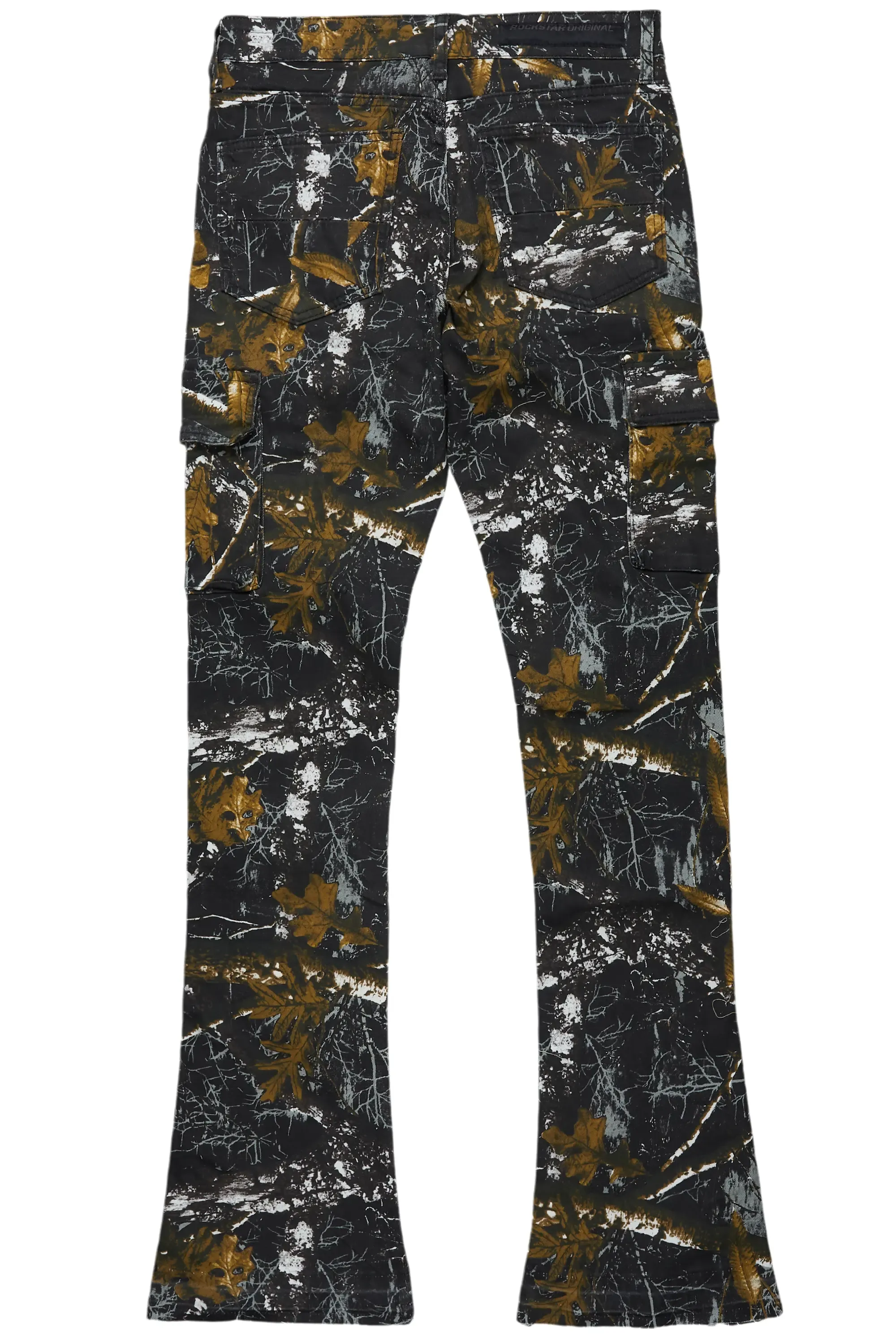 Waage Black Tree Camo Cargo Stacked Flare Jean sold by Rockstar Original product image thumbnail 3