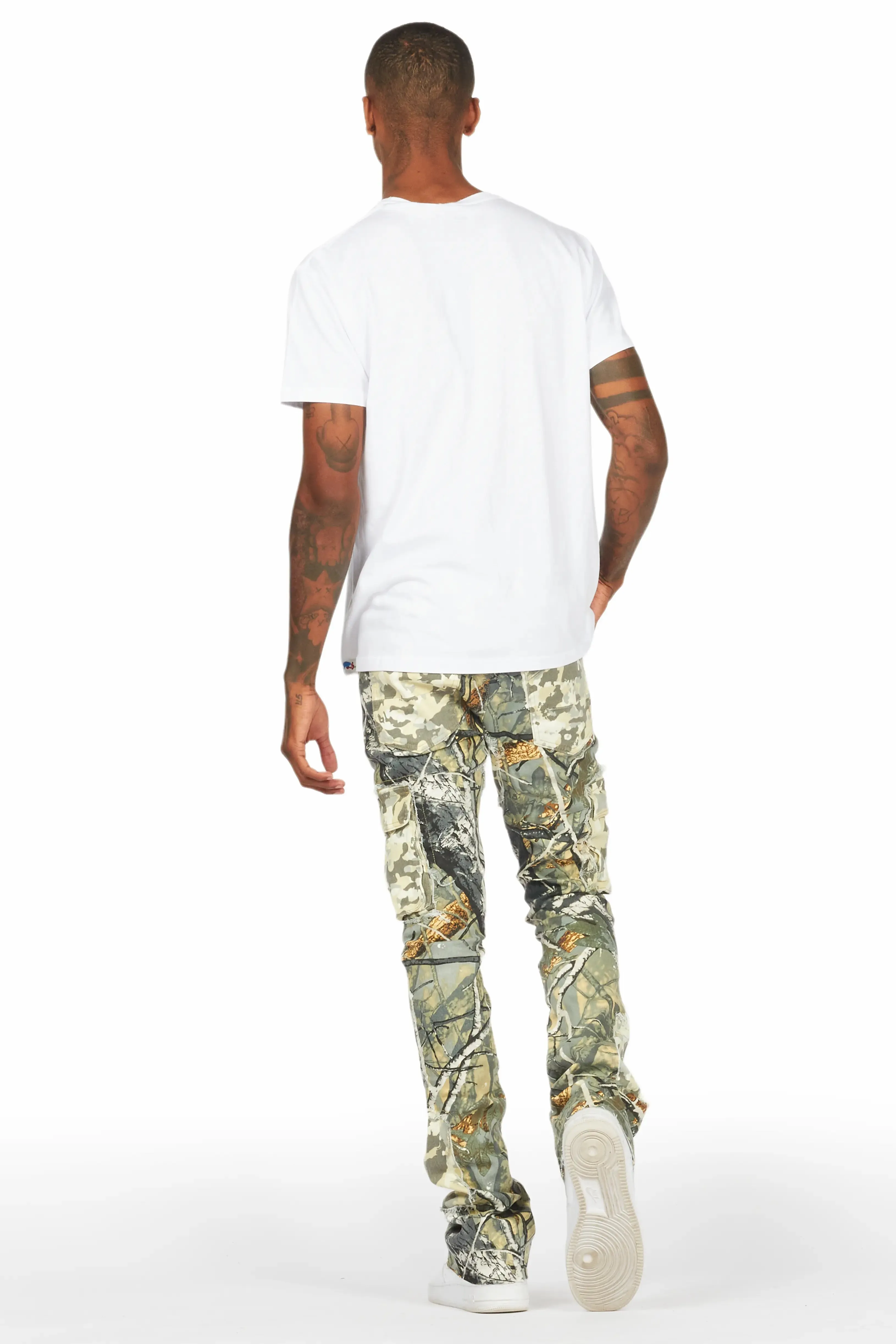 Ofra Tree Camo Stacked Flare Jean sold by Rockstar Original product image thumbnail 5
