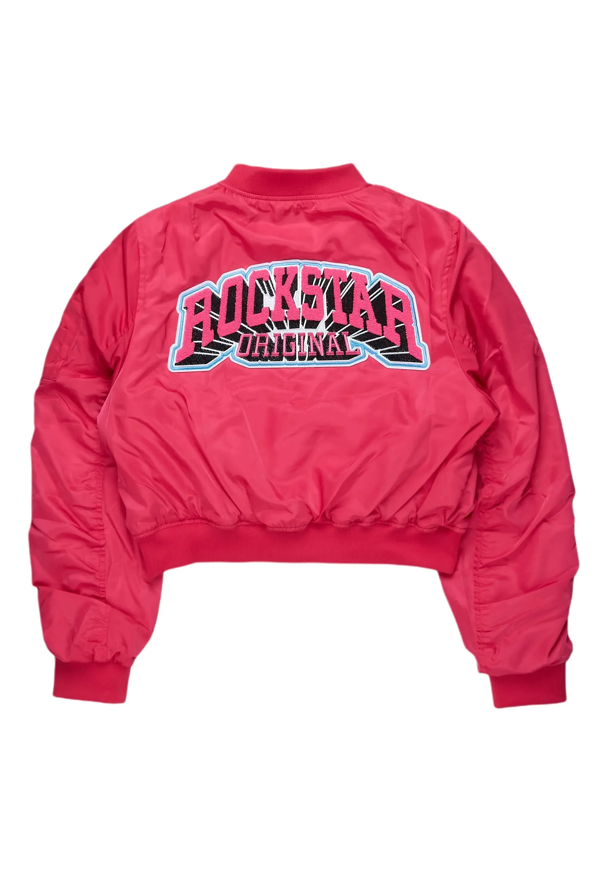 Dontheria Hot Pink Bomber Jacket sold by Rockstar Original product image thumbnail 2