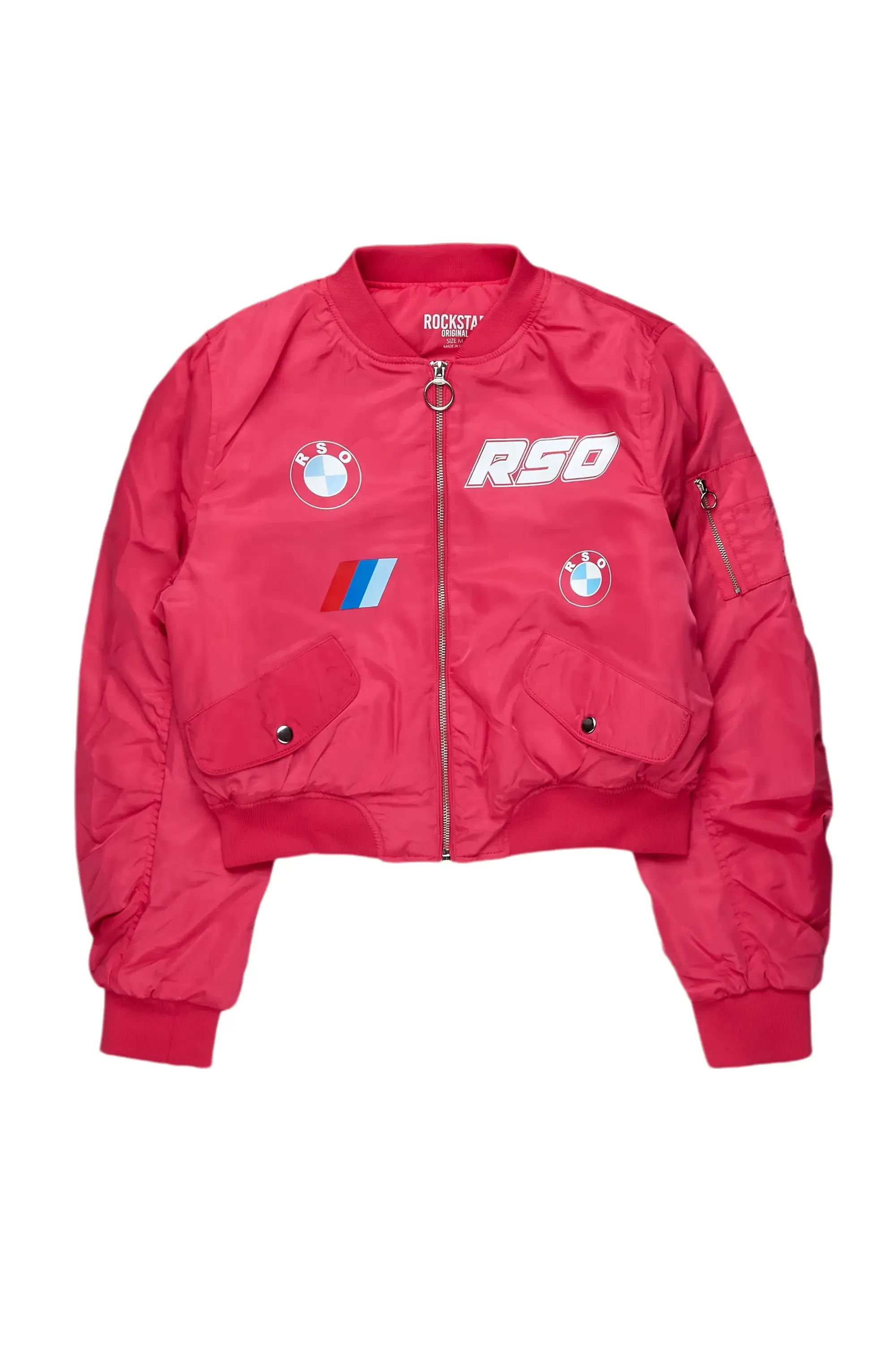 Dontheria Hot Pink Bomber Jacket sold by Rockstar Original product image thumbnail 4