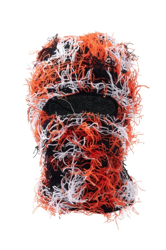 Otto Orange Multi Fuzzy Ski Mask sold by Rockstar Original