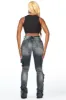 Kambry Black Stacked Flare Jean sold by Rockstar Original