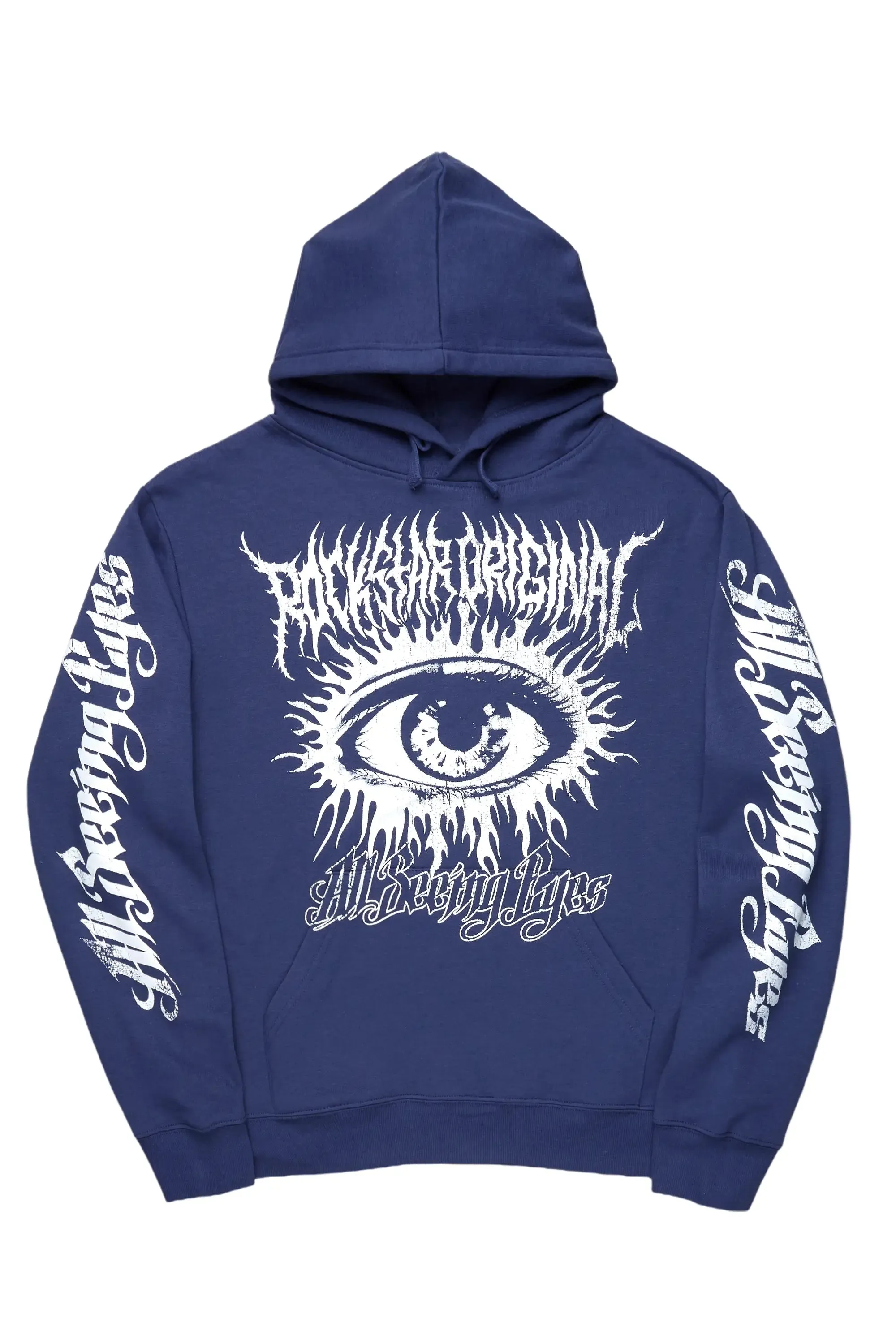 All Seeing Eyes Navy Graphic Hoodie sold by Rockstar Original