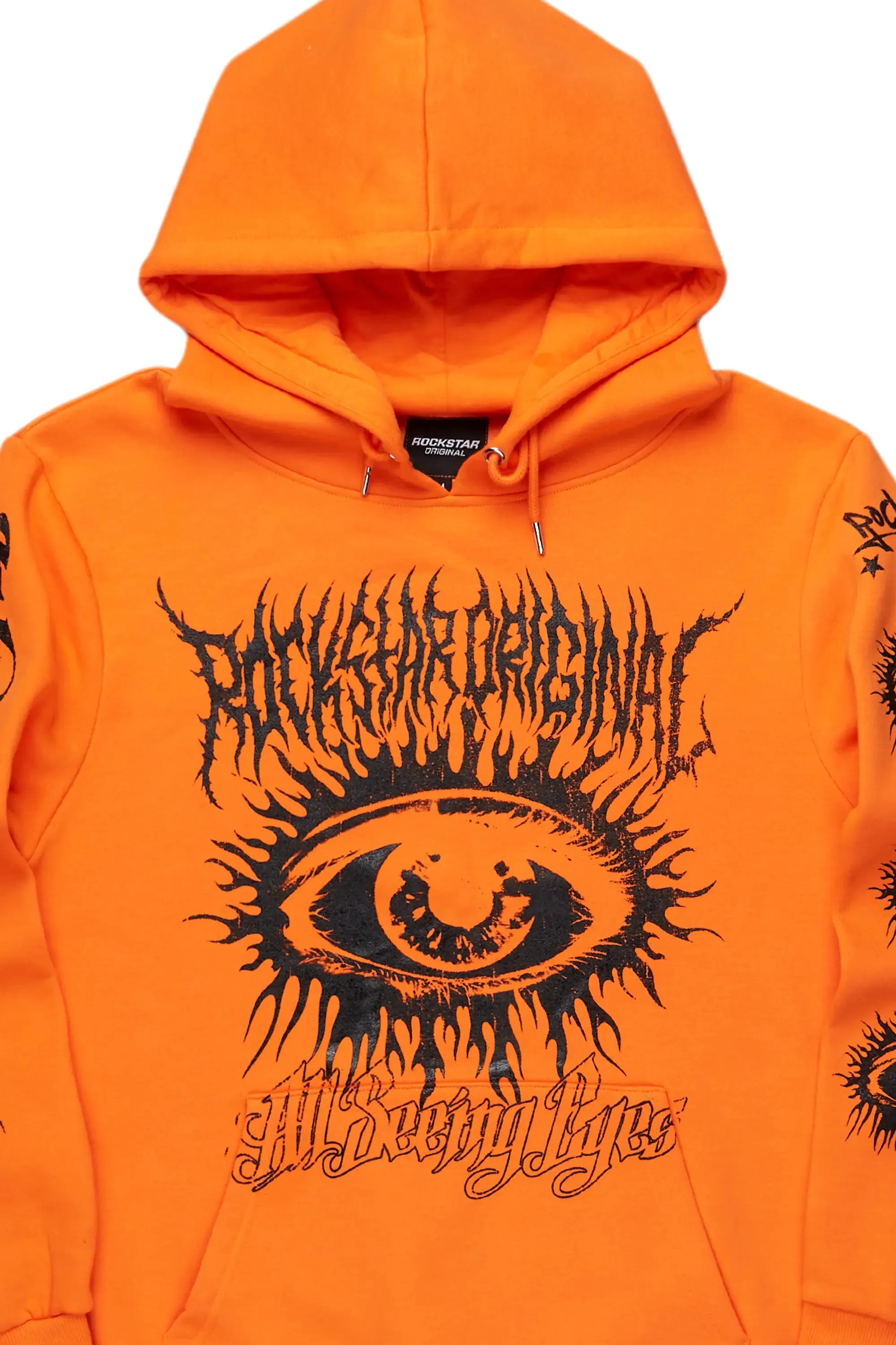All Seeing Eyes Orange Graphic Hoodie sold by Rockstar Original product image thumbnail 2