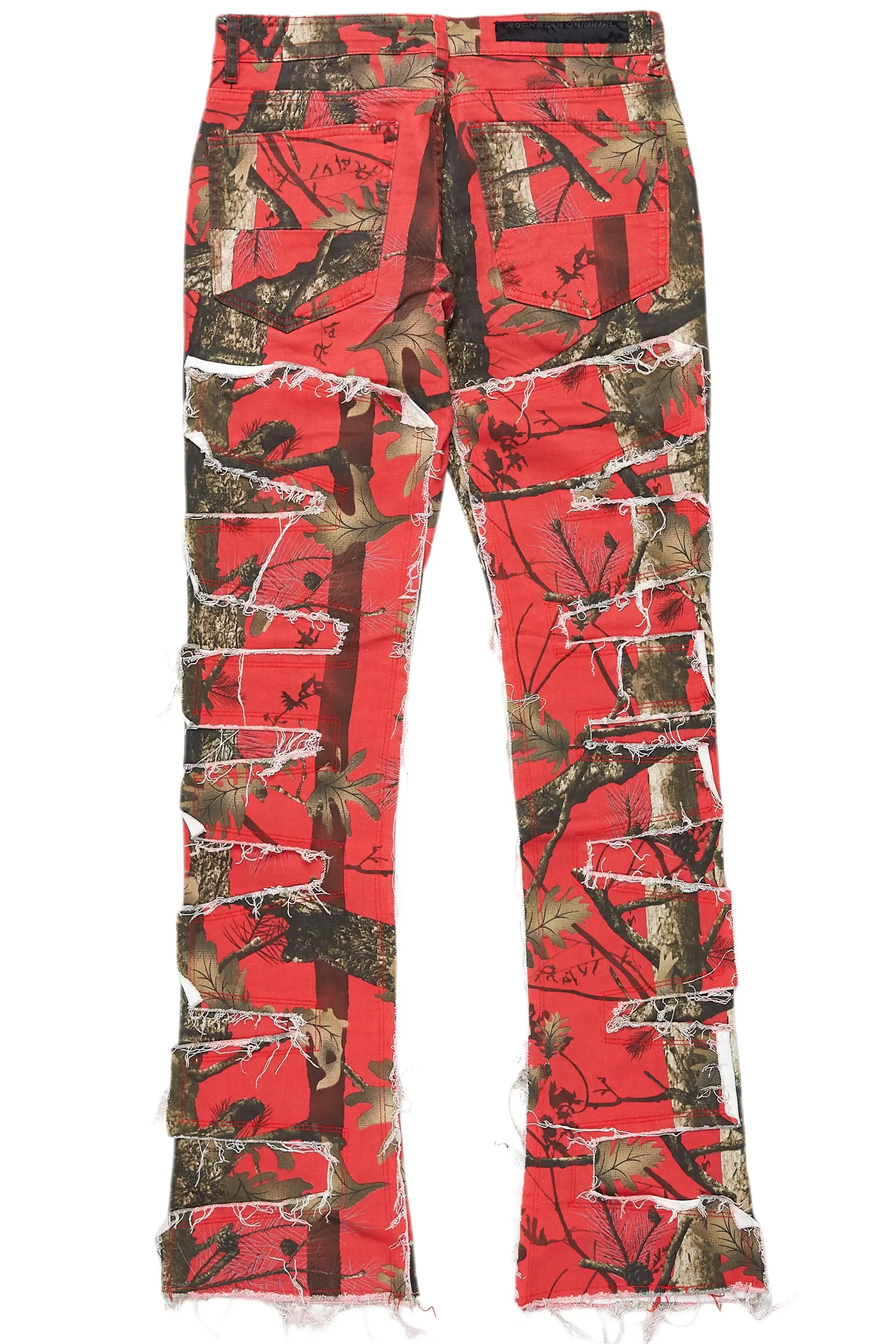 Shake Red Tree Camo Stacked Flare Jean sold by Rockstar Original product image thumbnail 3