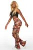 Darresha Red Floral Tapestry Stacked Pant sold by Rockstar Original