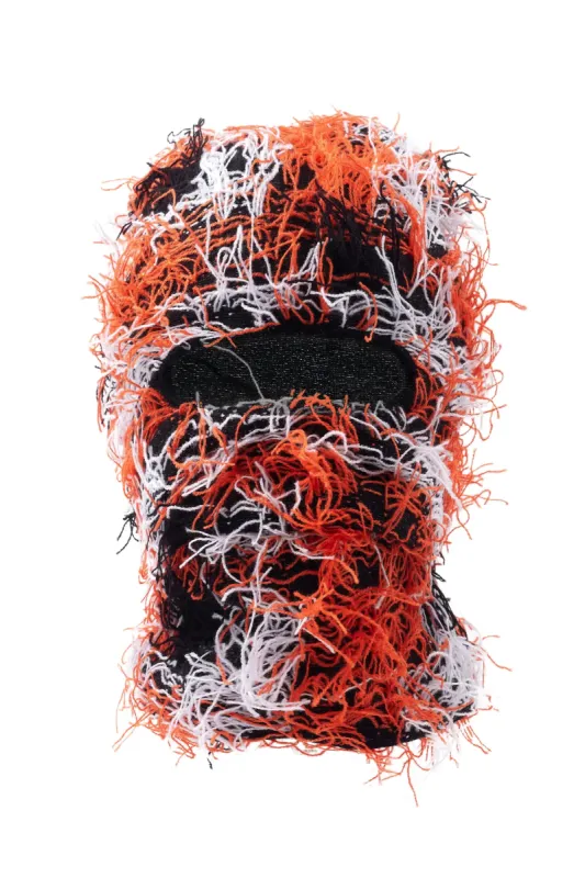 Seantee Orange/Black Fuzzy Ski Mask sold by Rockstar Original