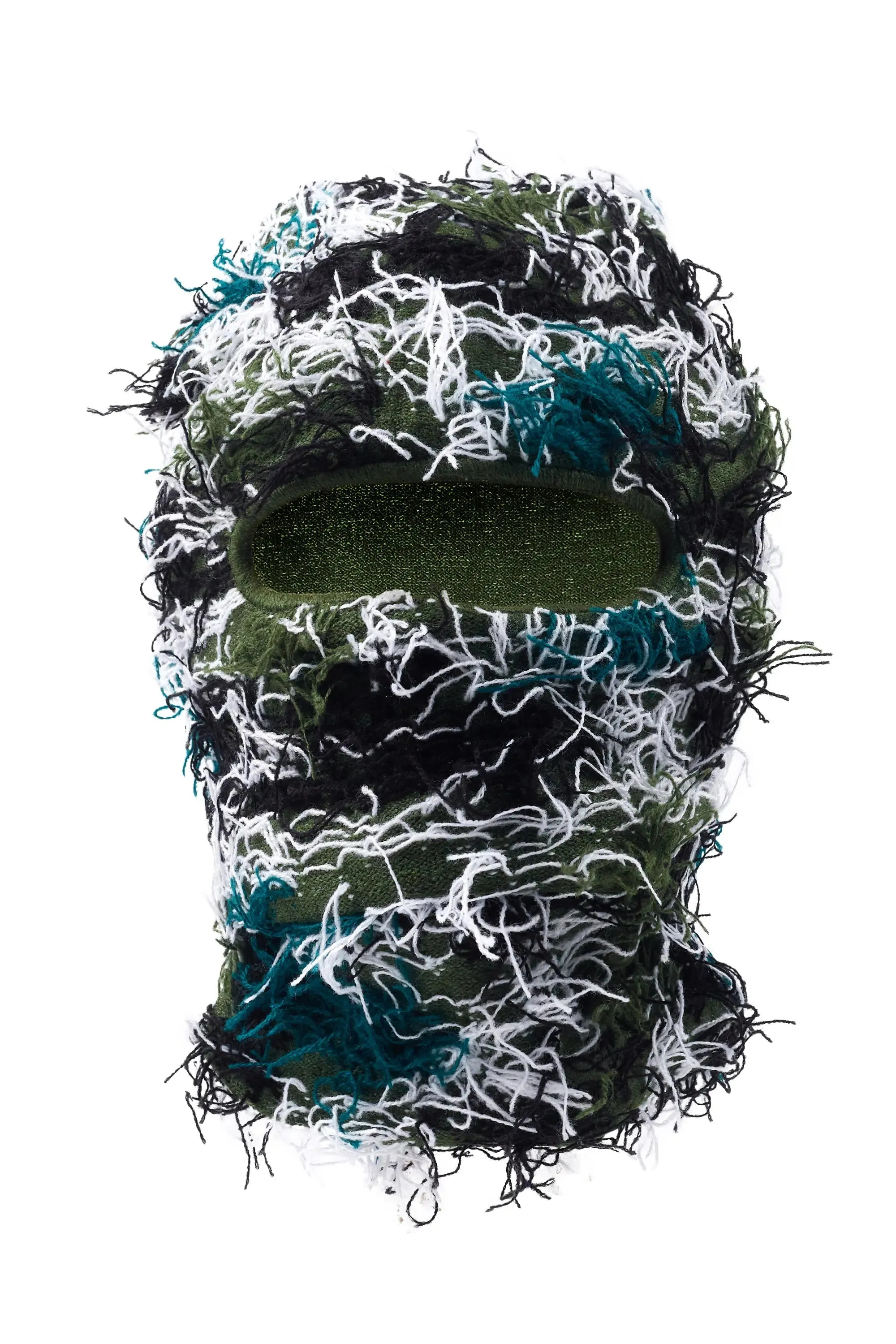 Seantee Green Multi Fuzzy Ski Mask sold by Rockstar Original