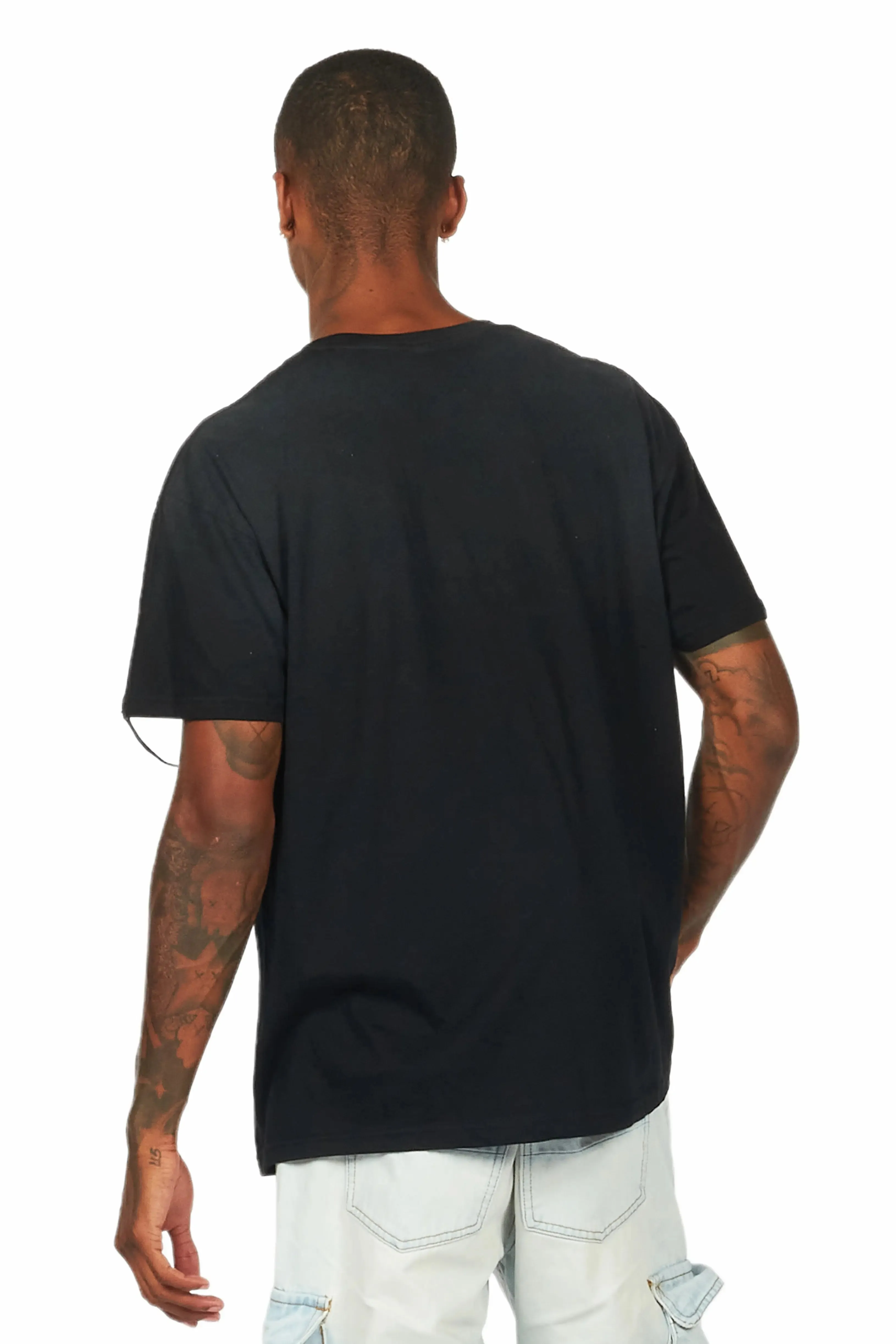 Sabian Black Graphic Oversized T-Shirt sold by Rockstar Original product image thumbnail 4