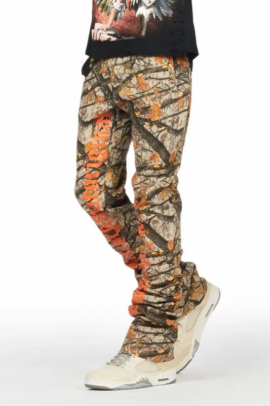 Callie Tree Camo Super Stacked Flare Pants sold by Rockstar Original