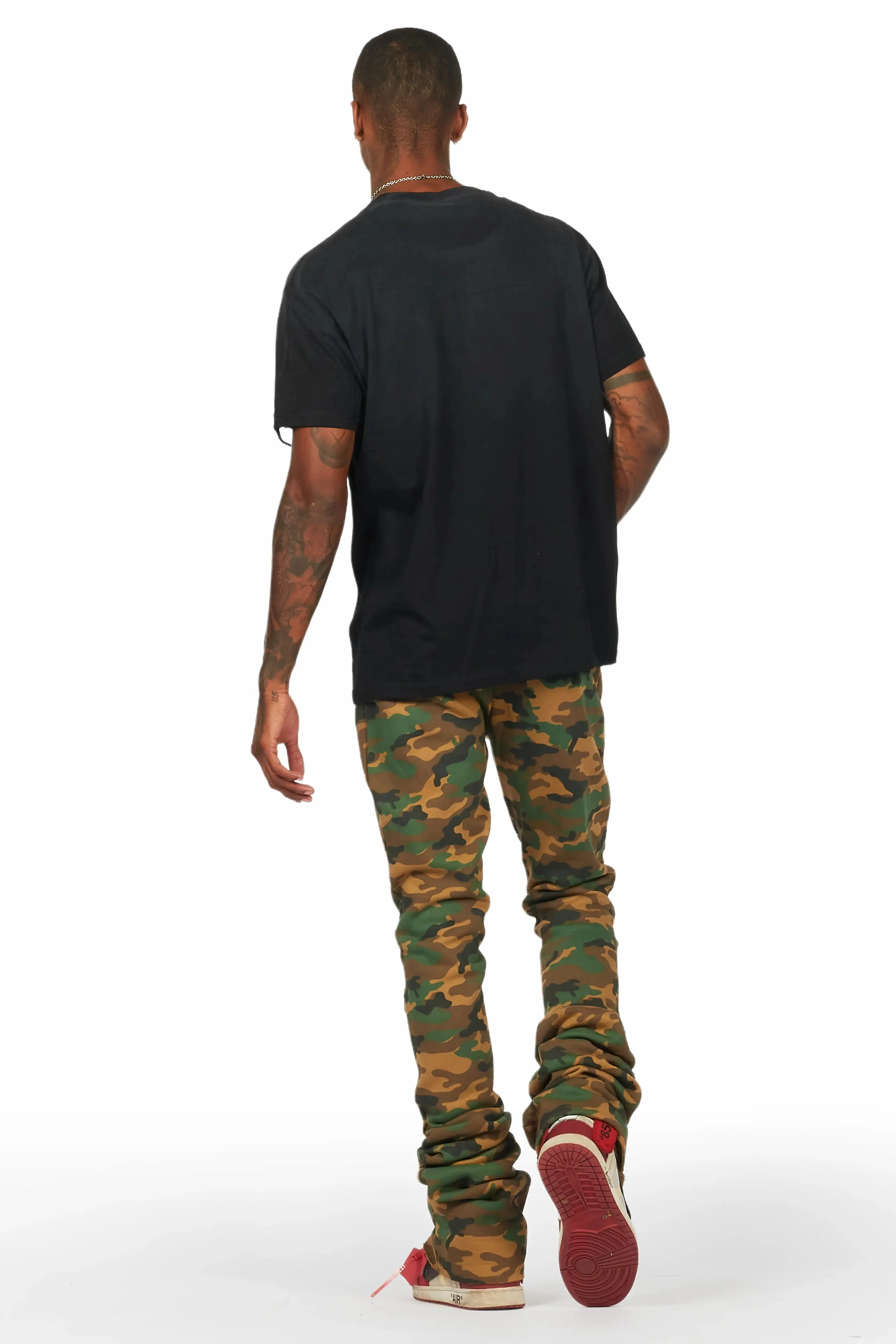 Callie Faded Camo Super Stacked Flare Pants sold by Rockstar Original product image thumbnail 4