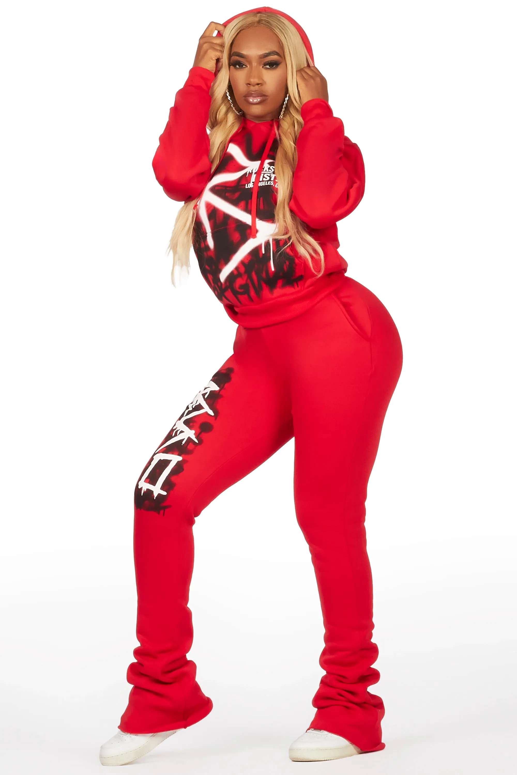 Tanesha Red Super Stacked Trackset sold by Rockstar Original product image thumbnail 4