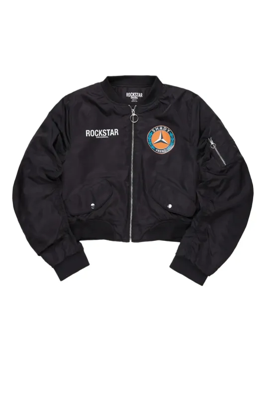Taylin Black Bomber Jacket sold by Rockstar Original