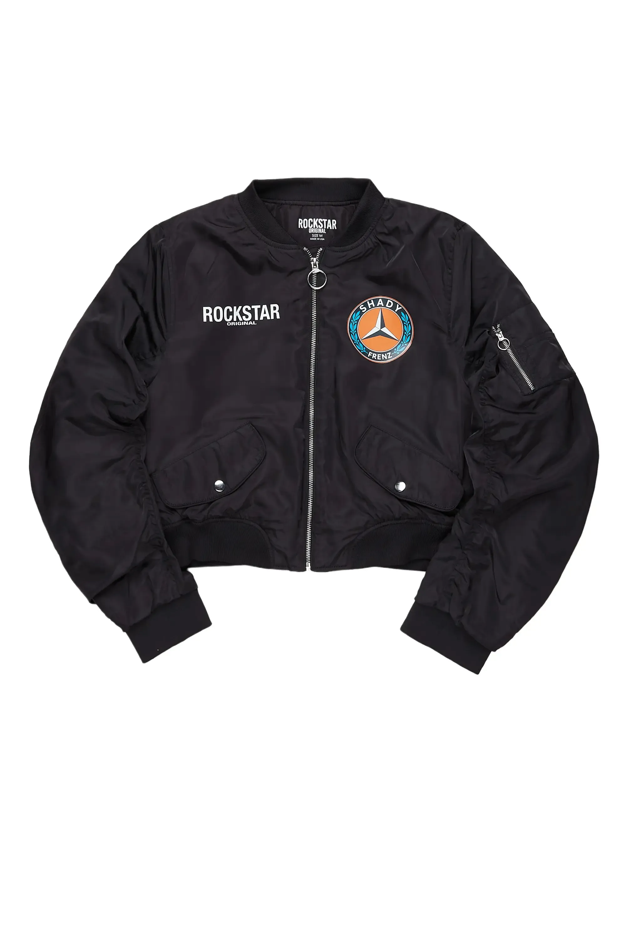Taylin Black Bomber Jacket sold by Rockstar Original