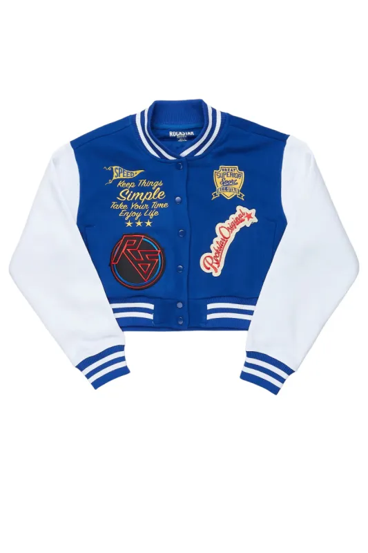 Dria Royal Blue Varsity Jacket sold by Rockstar Original