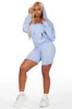 Destinee Periwinkle Zip Up Short Set sold by Rockstar Original