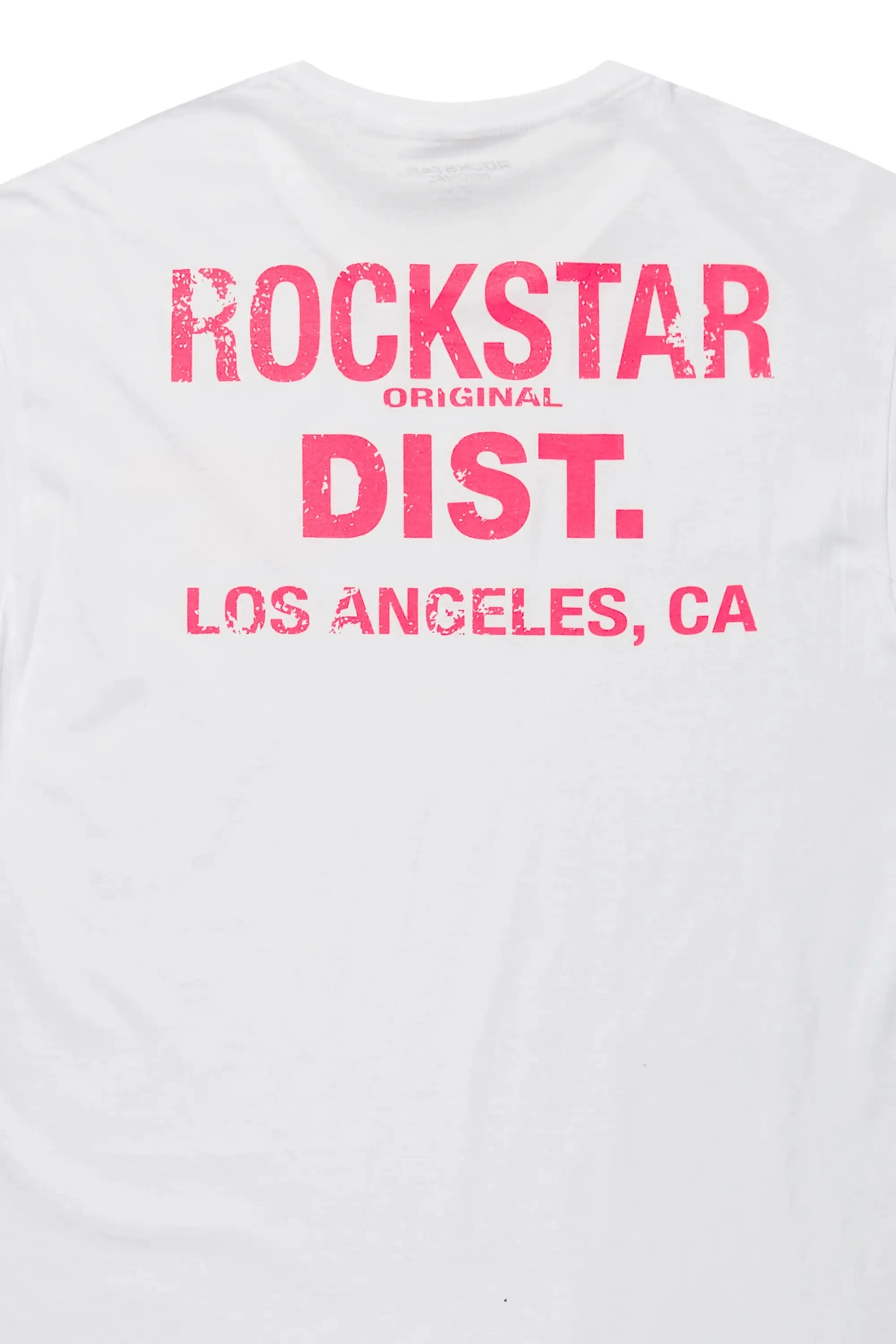 Dalasia White/Pink Oversized Tee sold by Rockstar Original product image thumbnail 2