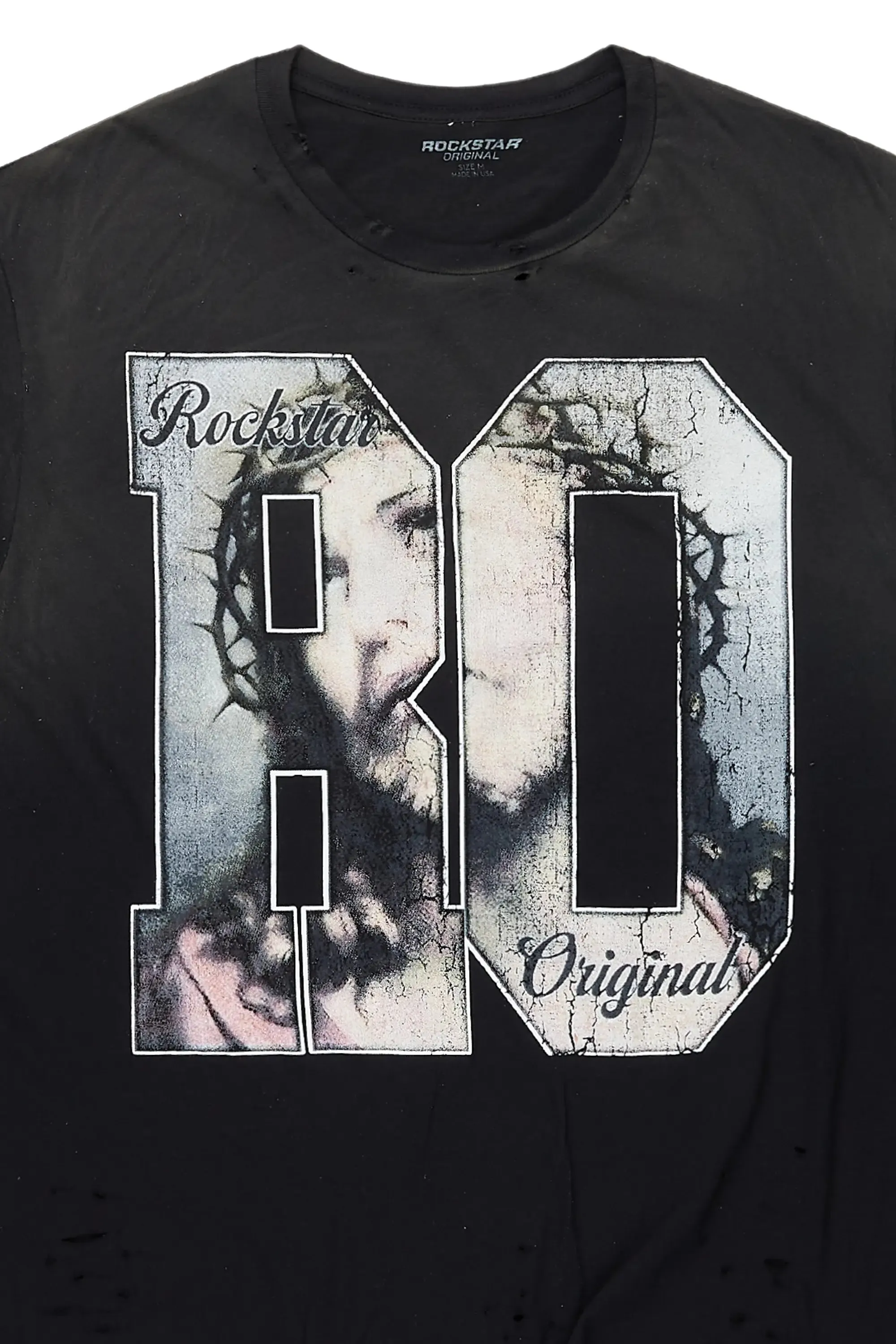 Kameron Black Oversized T-Shirt sold by Rockstar Original product image thumbnail 2