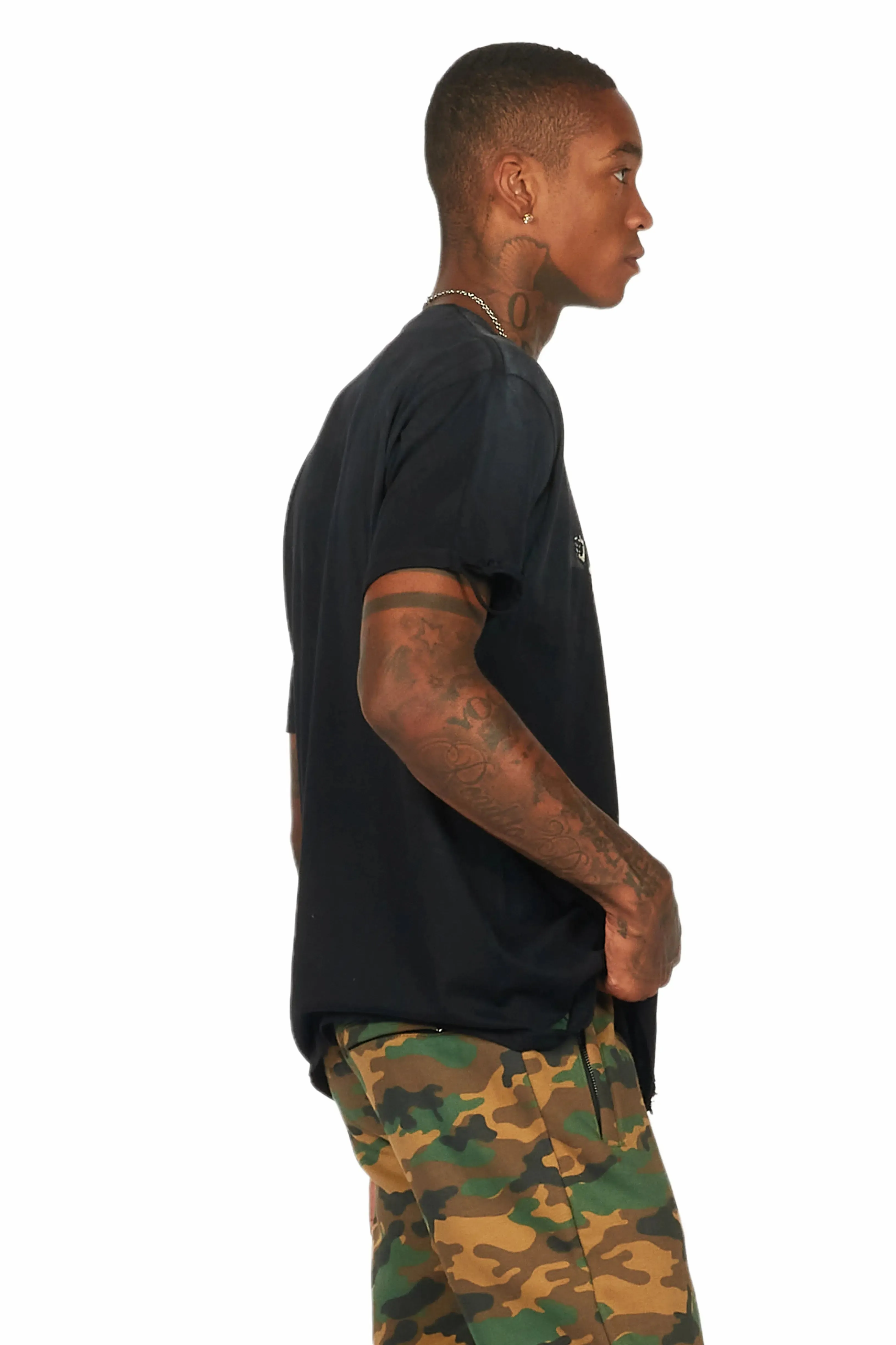 Barke Black Graphic Oversized T-Shirt sold by Rockstar Original product image thumbnail 3