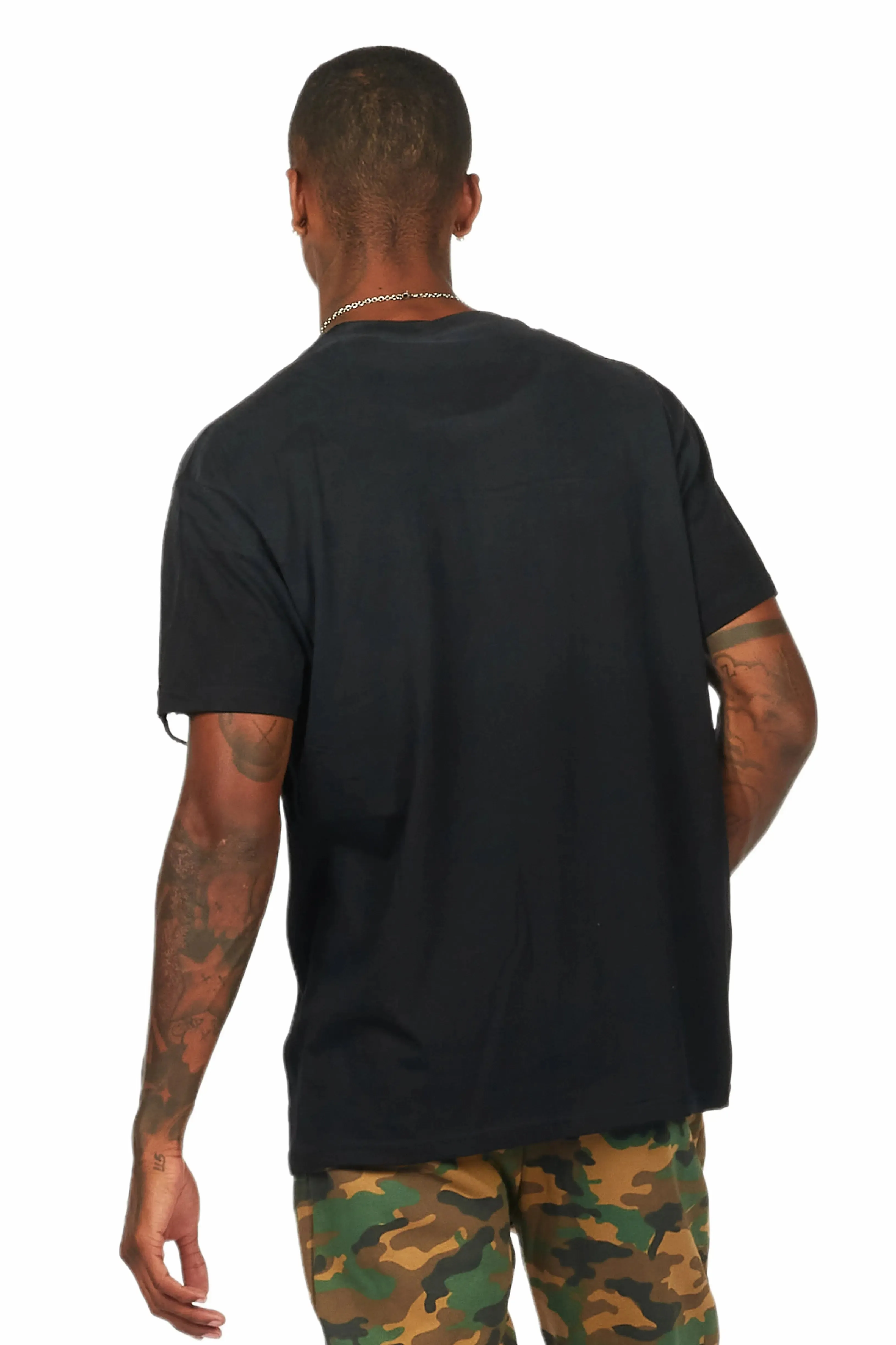 Barke Black Graphic Oversized T-Shirt sold by Rockstar Original product image thumbnail 4