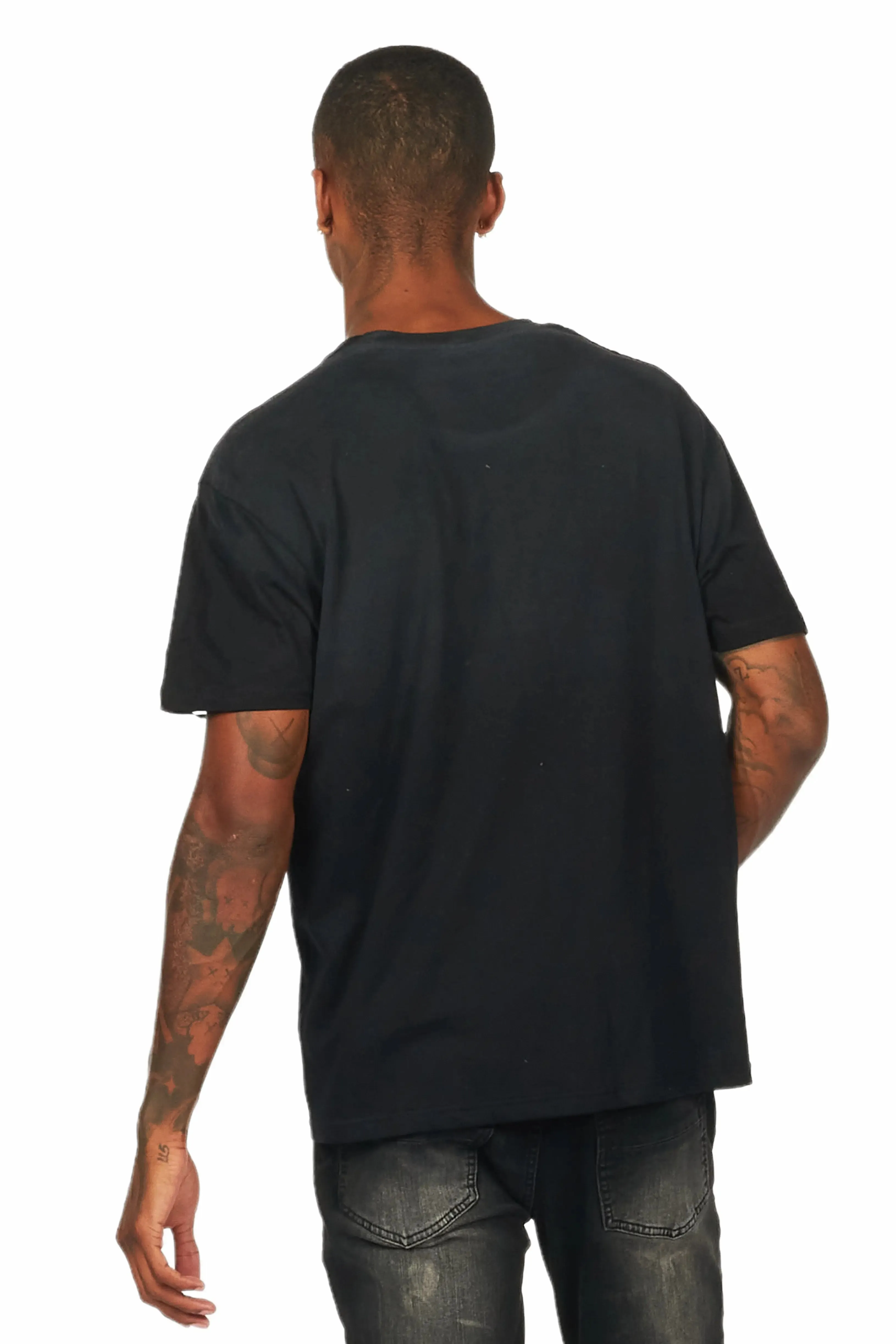 Jabbar Black Graphic Oversized T-Shirt sold by Rockstar Original product image thumbnail 4
