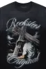 Irwin Black Oversized Graphic T-Shirt sold by Rockstar Original