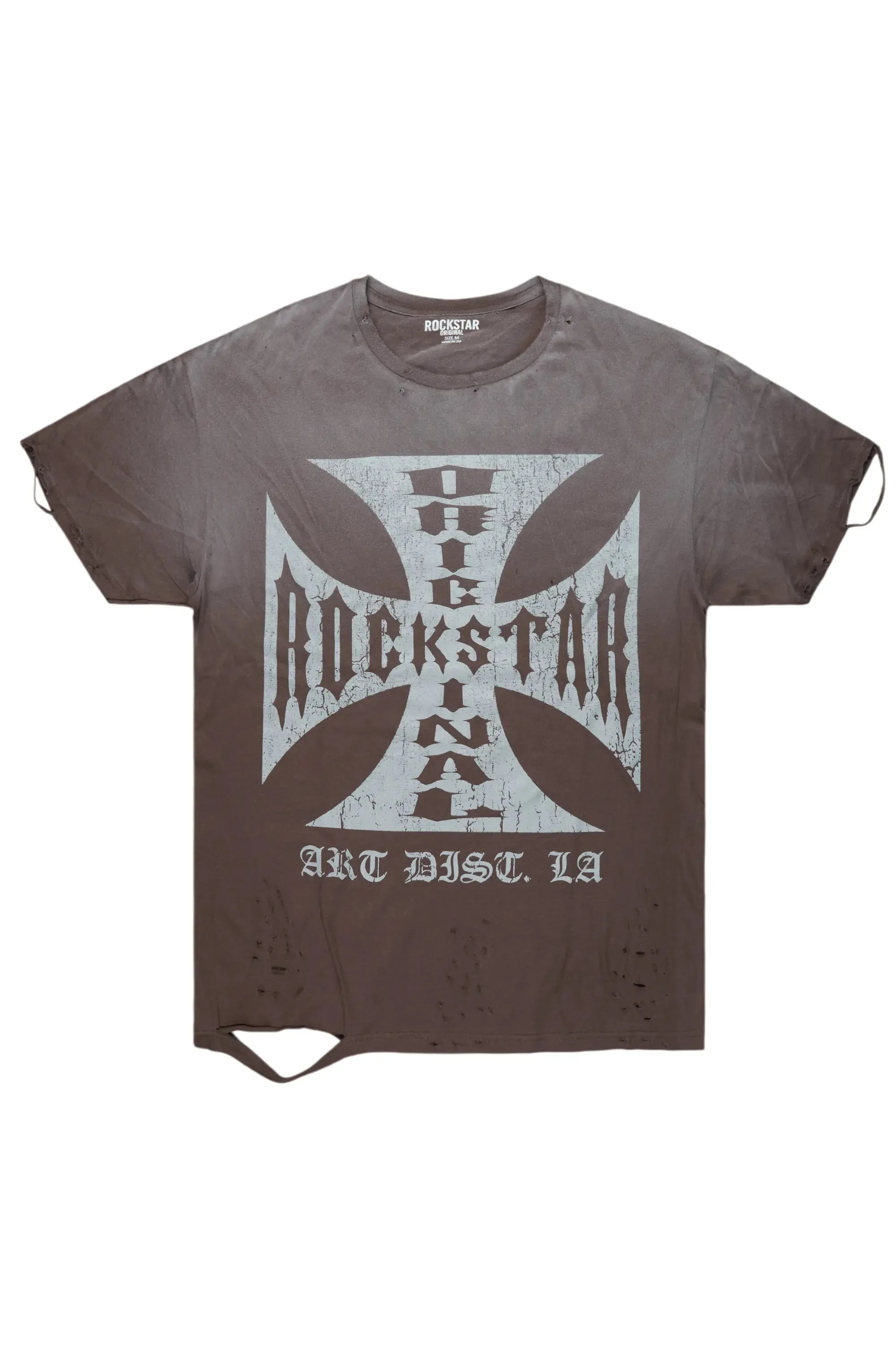 Udell Charcoal Graphic Oversized T-Shirt sold by Rockstar Original