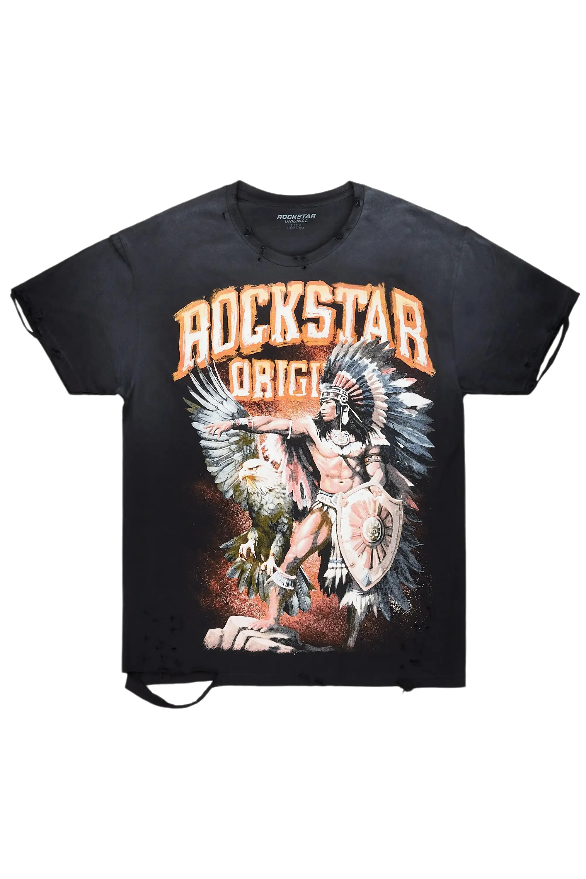 Raquel Black Oversized T-Shirt sold by Rockstar Original