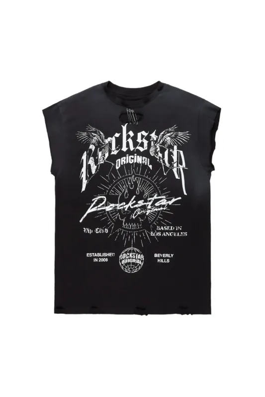 Tylla Black Graphic T-Shirt sold by Rockstar Original