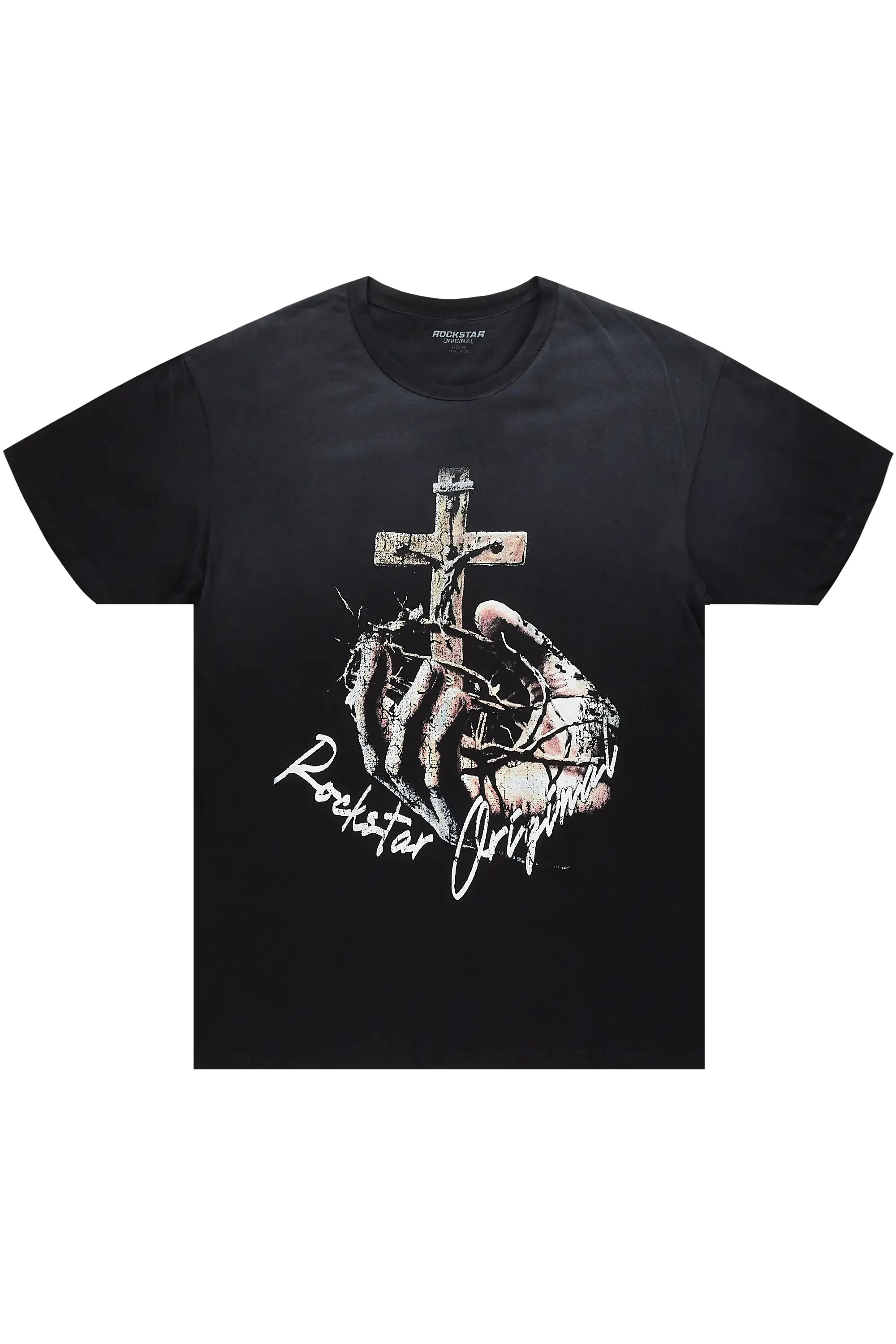 Kateo Black Graphic Oversized T-Shirt sold by Rockstar Original