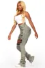 Taurean Grey Wash Painted Carpenter Super Stacked Jean sold by Rockstar Original