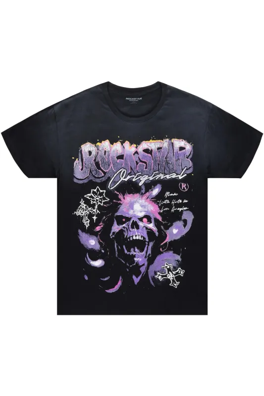 Yamal Black Graphic Oversized T-Shirt sold by Rockstar Original