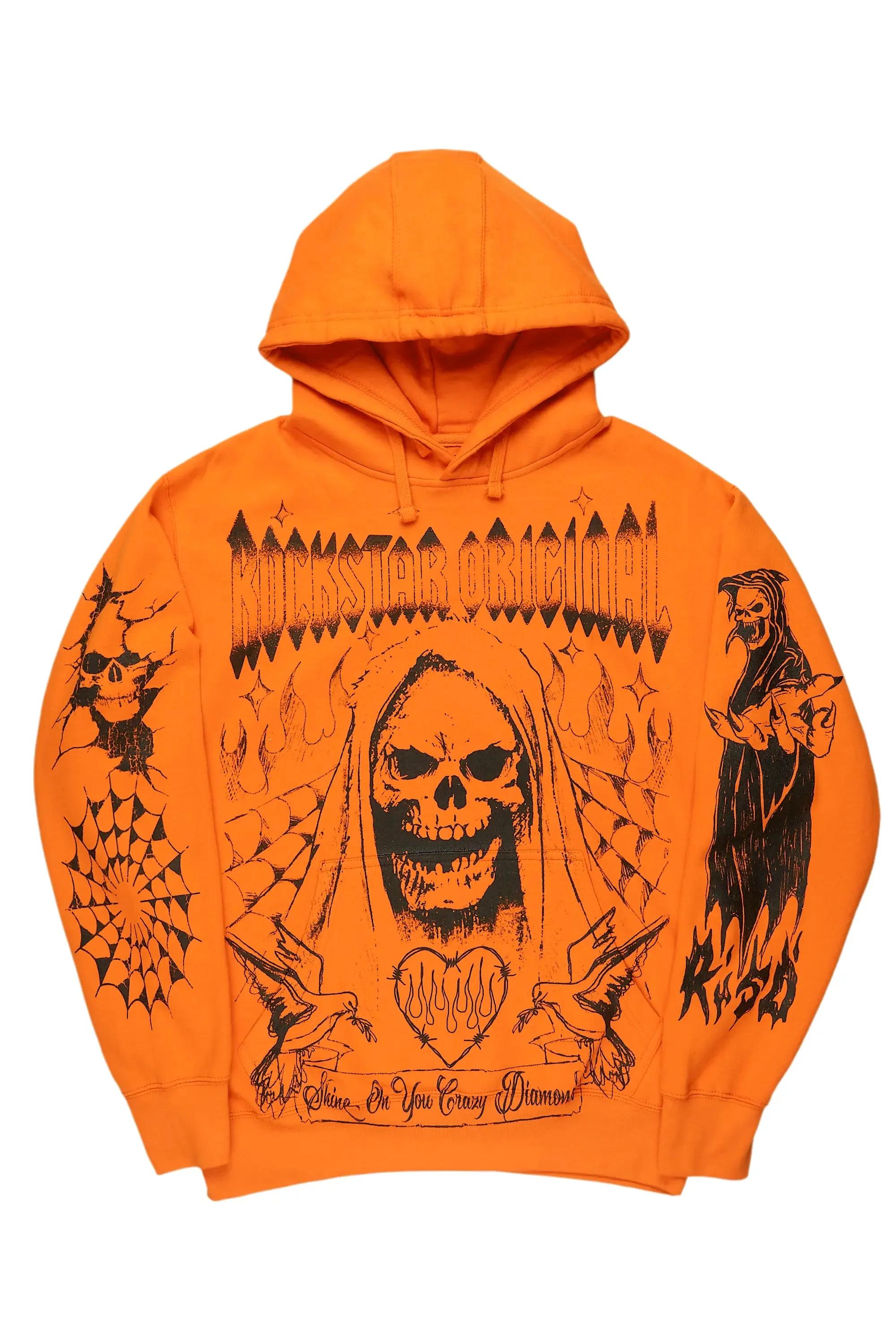 Pogboom Orange Graphic Hoodie sold by Rockstar Original