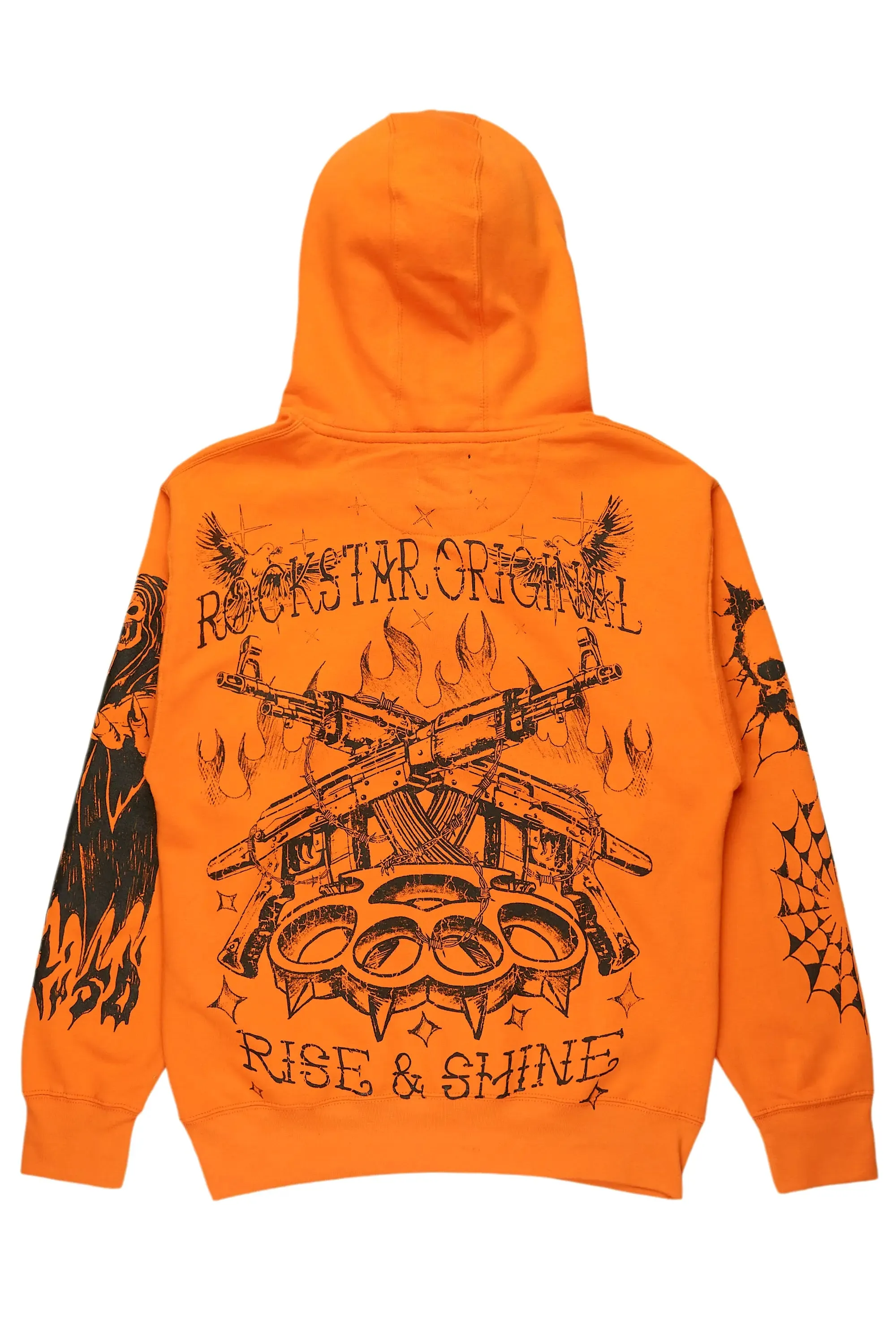 Pogboom Orange Graphic Hoodie sold by Rockstar Original product image thumbnail 3