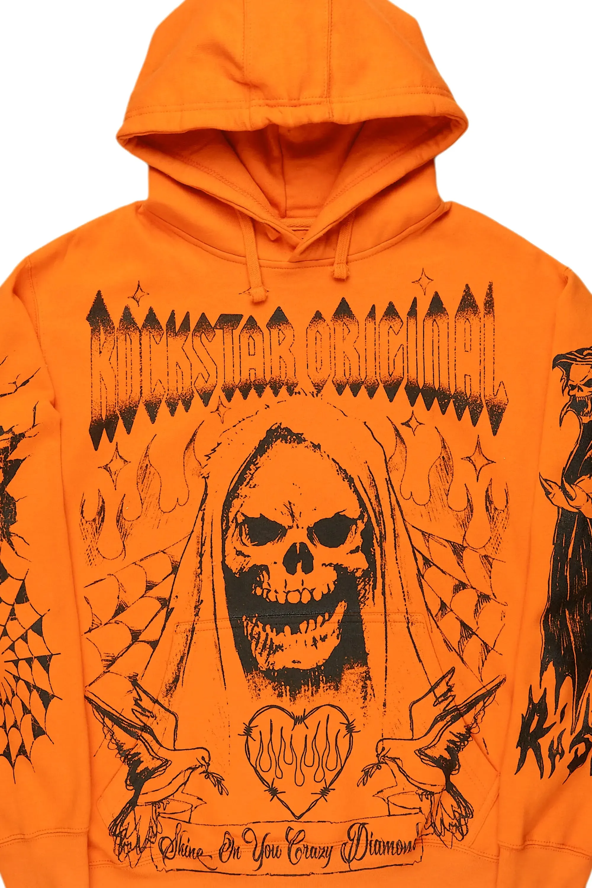 Pogboom Orange Graphic Hoodie sold by Rockstar Original product image thumbnail 2