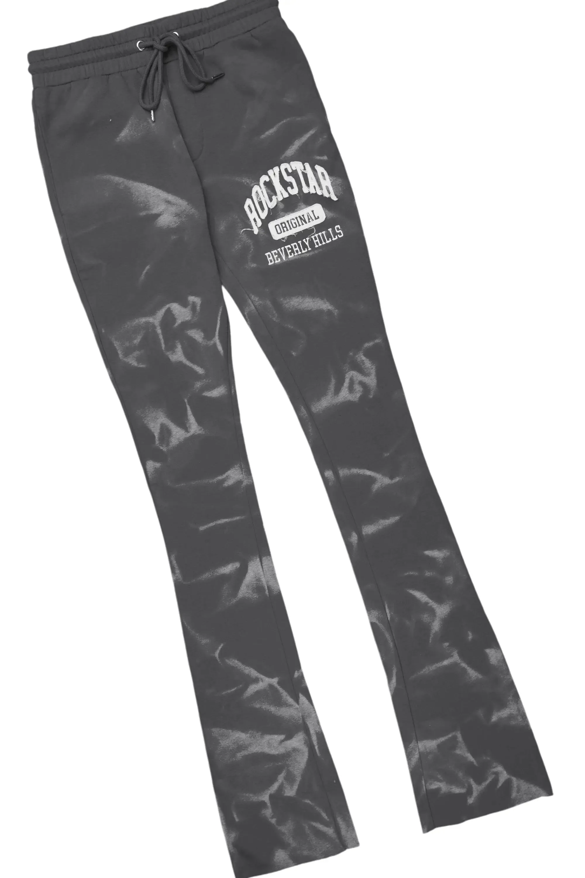 Member Vintage Grey Hoodie Patchwork Stacked Flare Track Set sold by Rockstar Original product image thumbnail 4