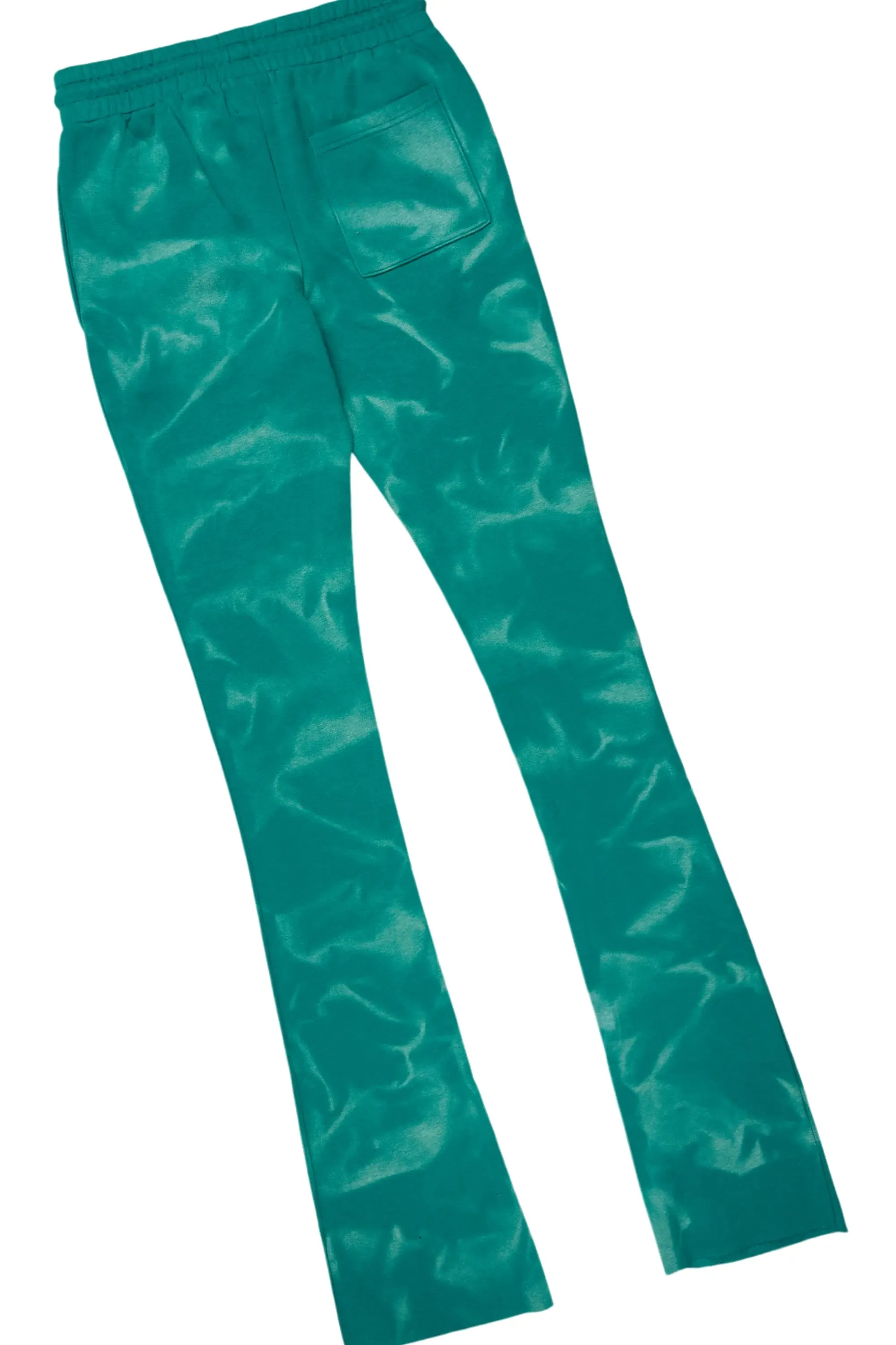 Member Green Hoodie Patchwork Stacked Flare Track Set sold by Rockstar Original product image thumbnail 5