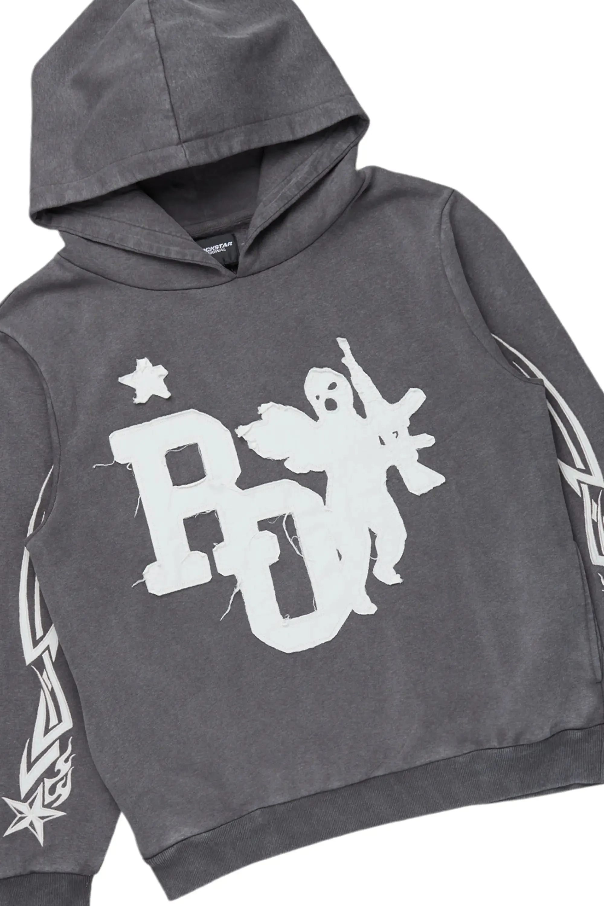 Pluton Charcoal Patchwork Stacked Track Set sold by Rockstar Original product image thumbnail 2