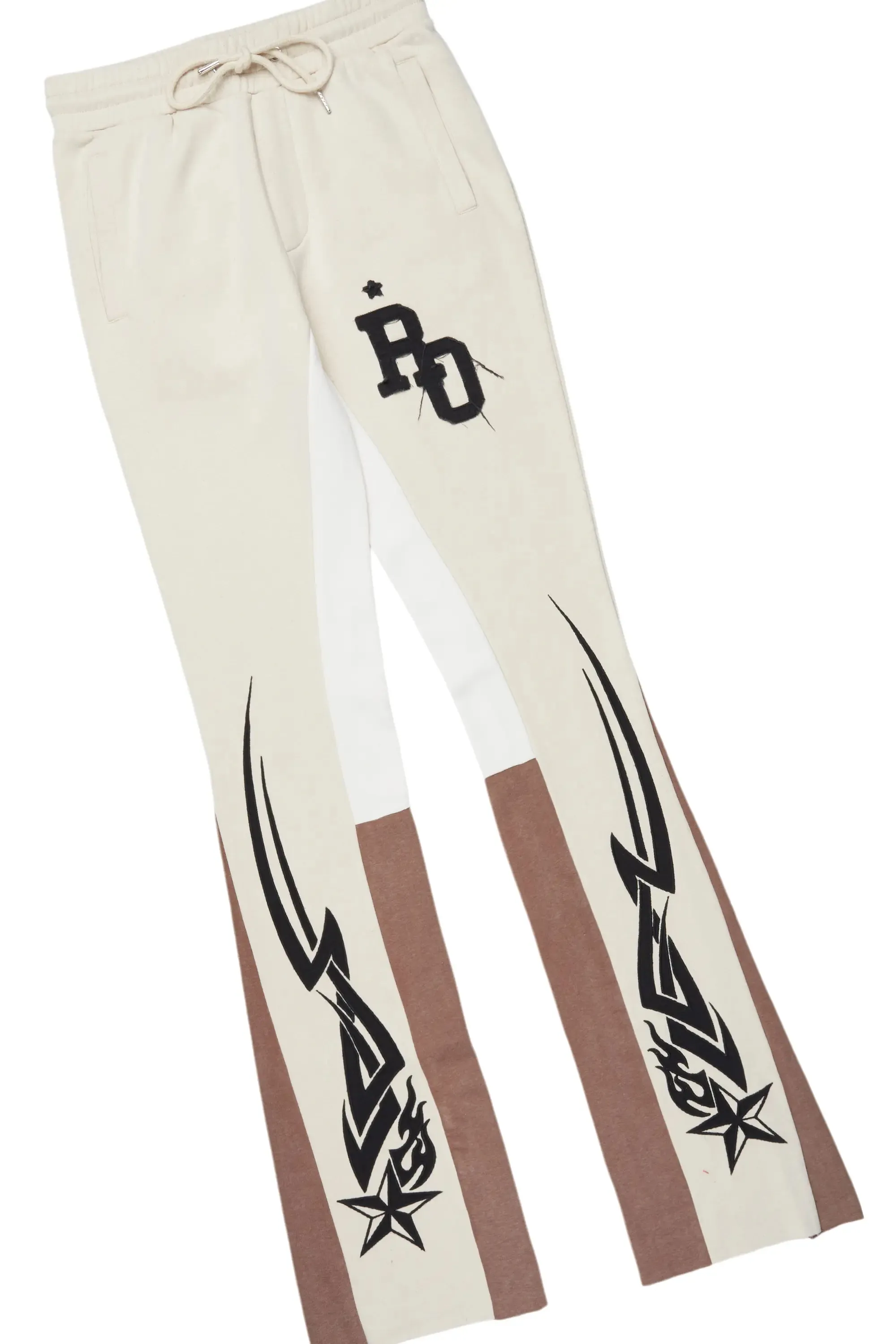 Pluton Beige Patchwork Stacked Track Set sold by Rockstar Original product image thumbnail 4