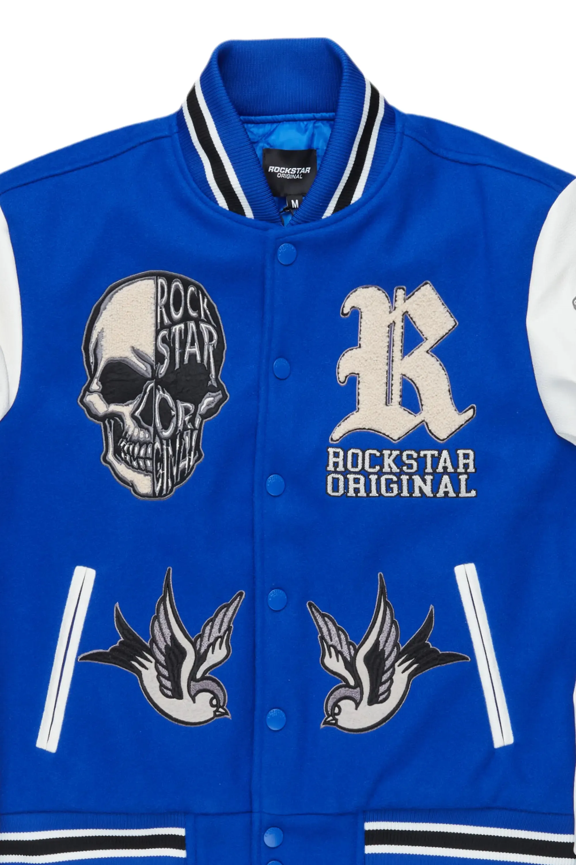 Vidar Royal Blue Varsity Jacket sold by Rockstar Original product image thumbnail 3