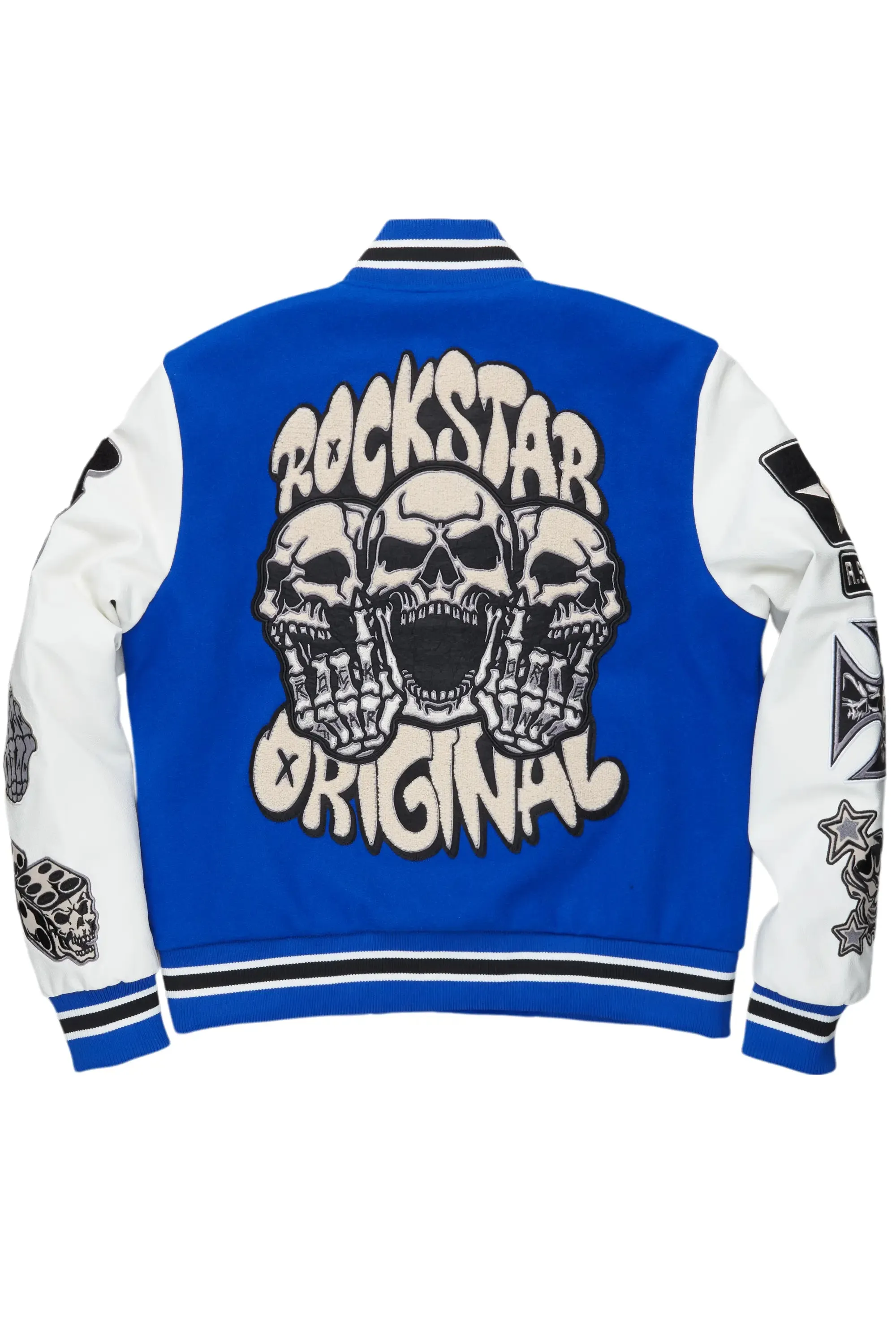 Vidar Royal Blue Varsity Jacket sold by Rockstar Original product image thumbnail 4