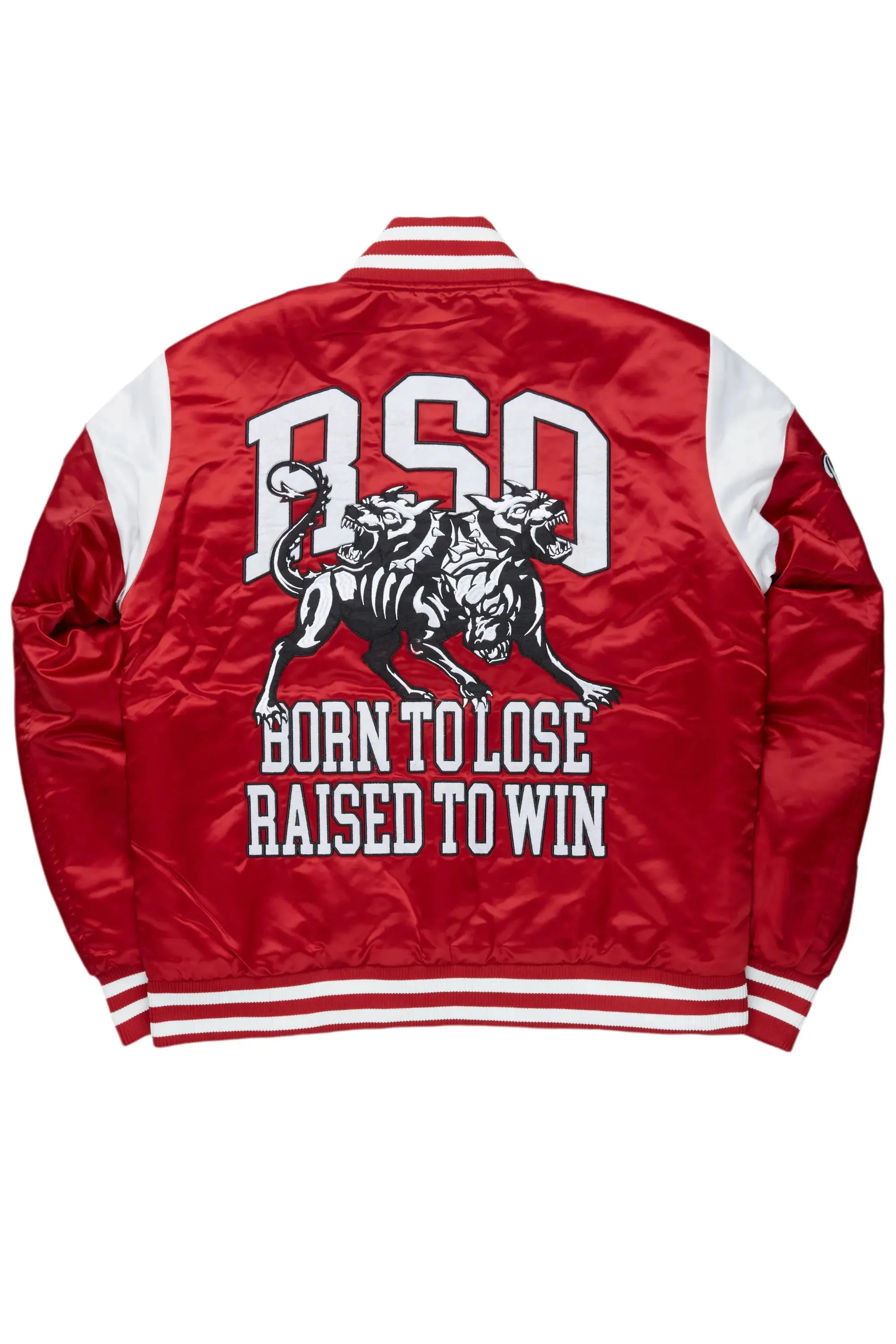 Geir Red Varsity Jacket sold by Rockstar Original product image thumbnail 4