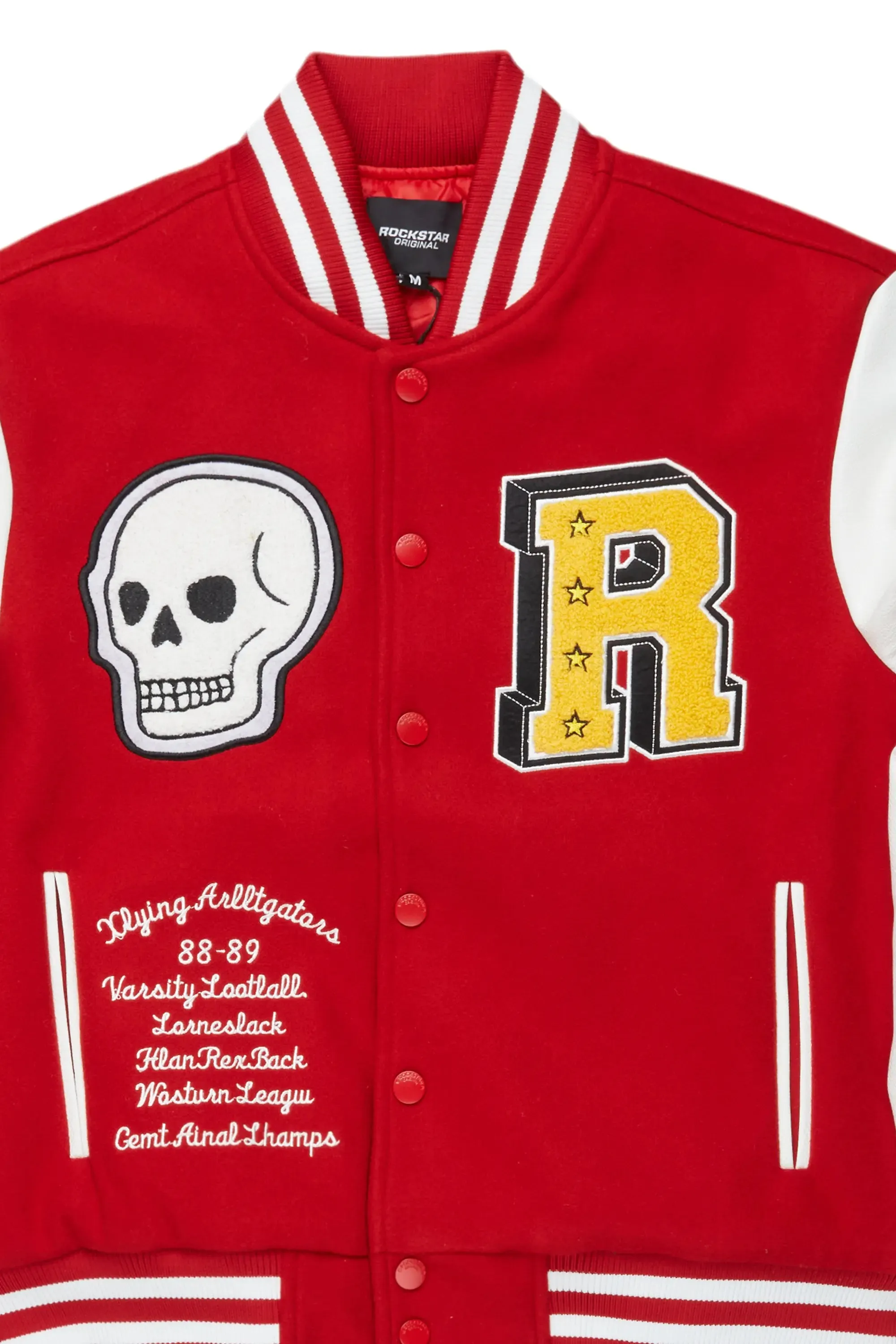Eisen Red/White Varsity Jacket sold by Rockstar Original product image thumbnail 3