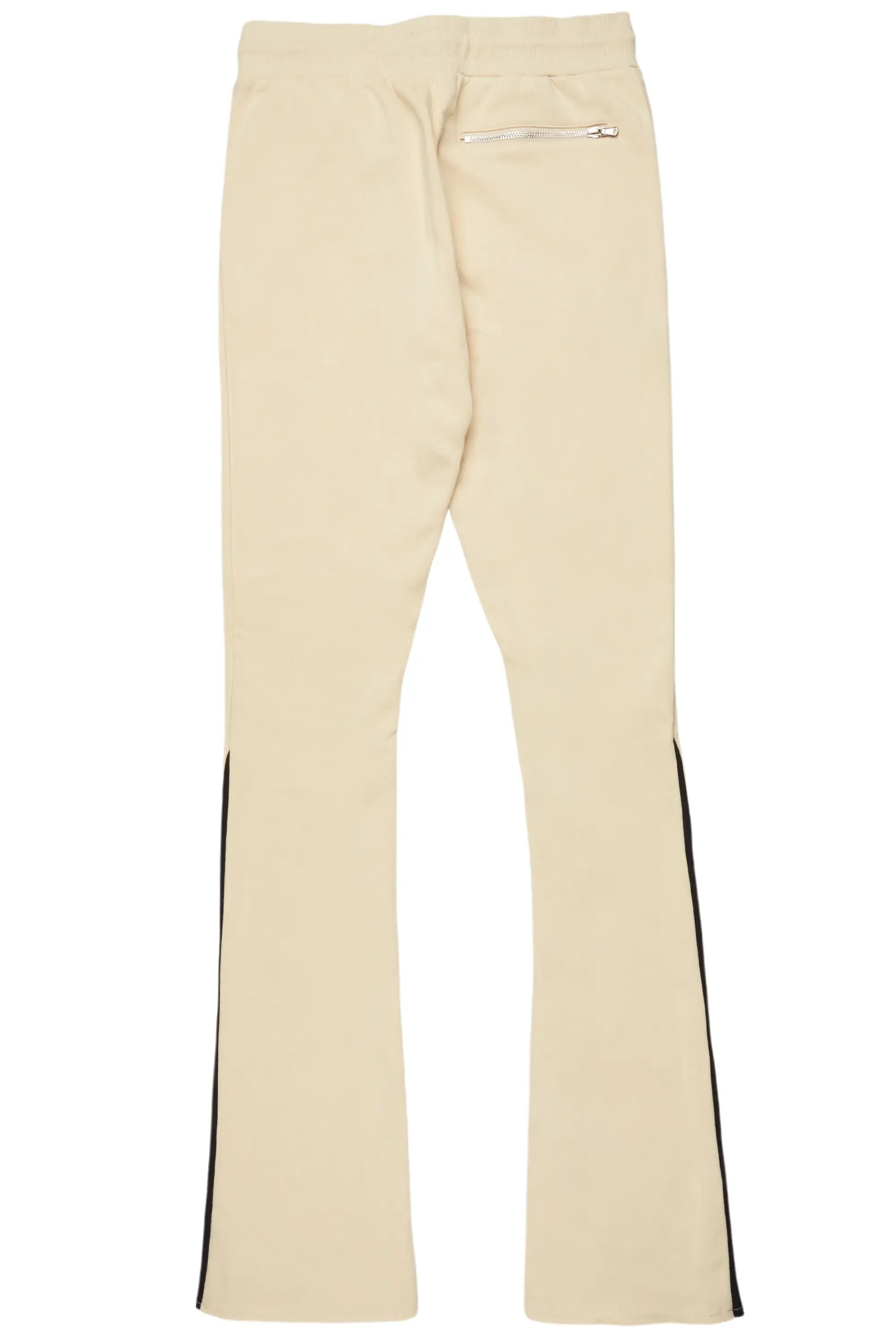 Flamur Beige Stacked Flare Pant sold by Rockstar Original product image thumbnail 3