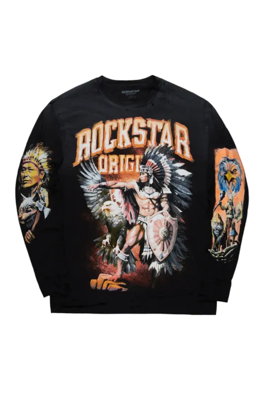 Raquel Black Long Sleeve T-Shirt sold by Rockstar Original