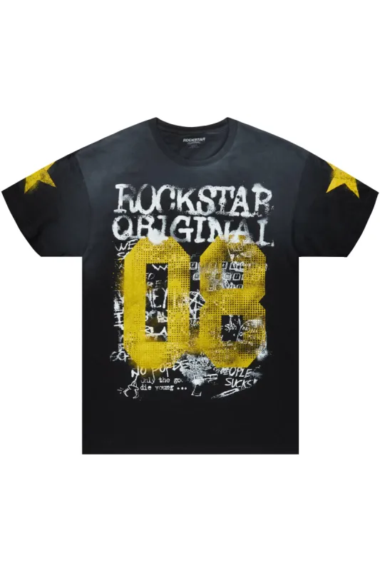 Aaliyah Black Oversized T-Shirt sold by Rockstar Original