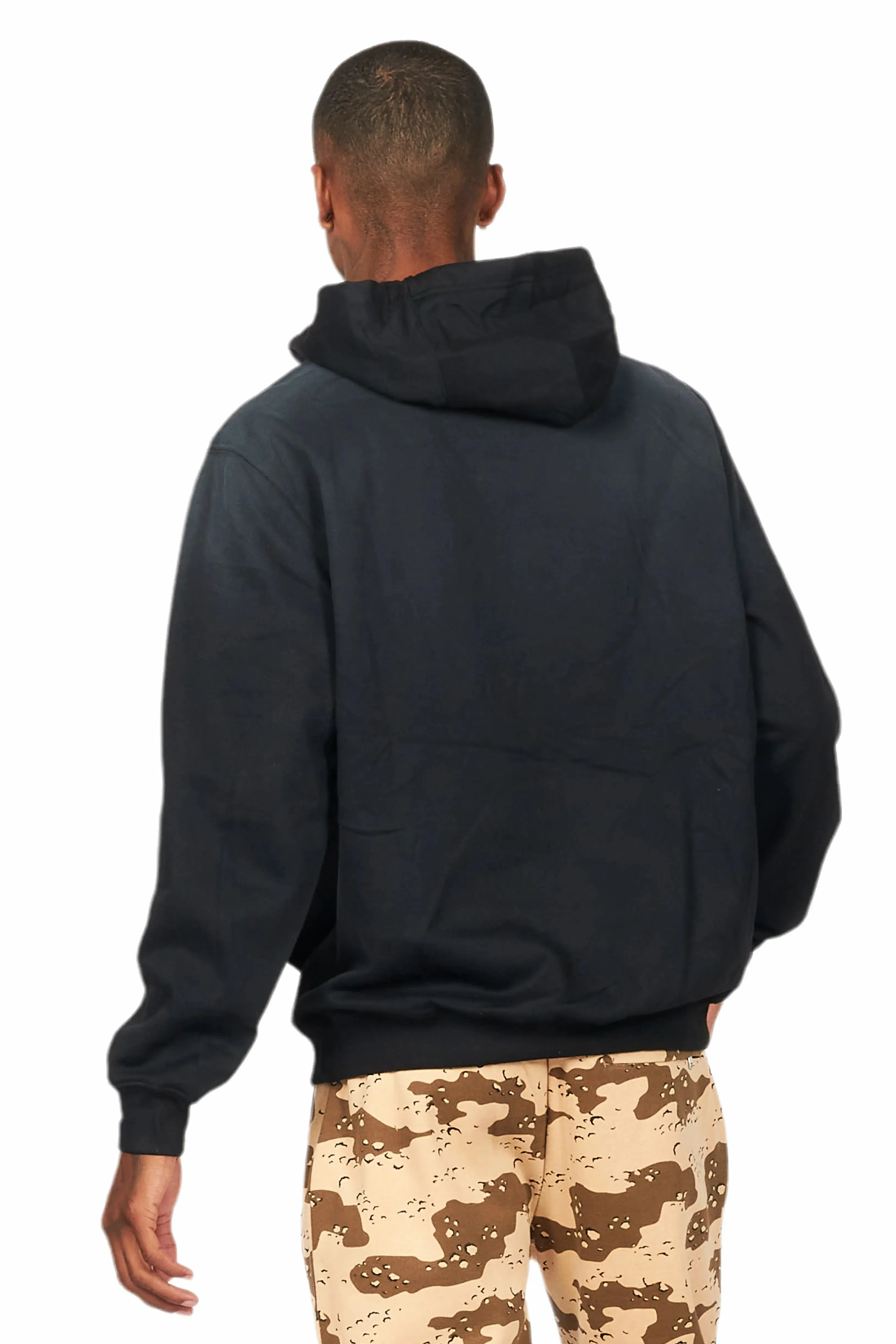 Kateo Black Graphic Distressed Hoodie sold by Rockstar Original product image thumbnail 3