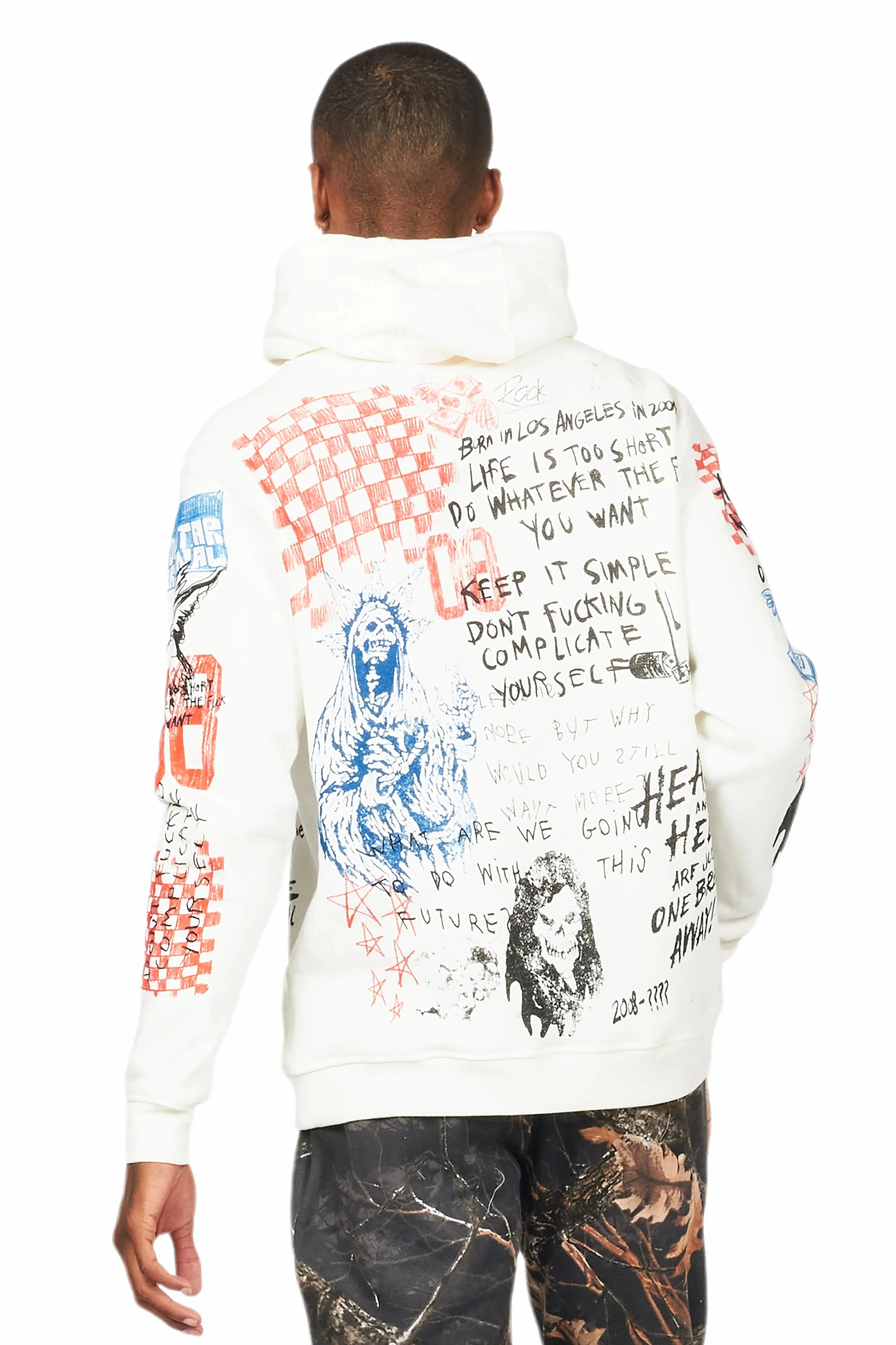 Gabin Beige Graphic Hoodie sold by Rockstar Original product image thumbnail 3