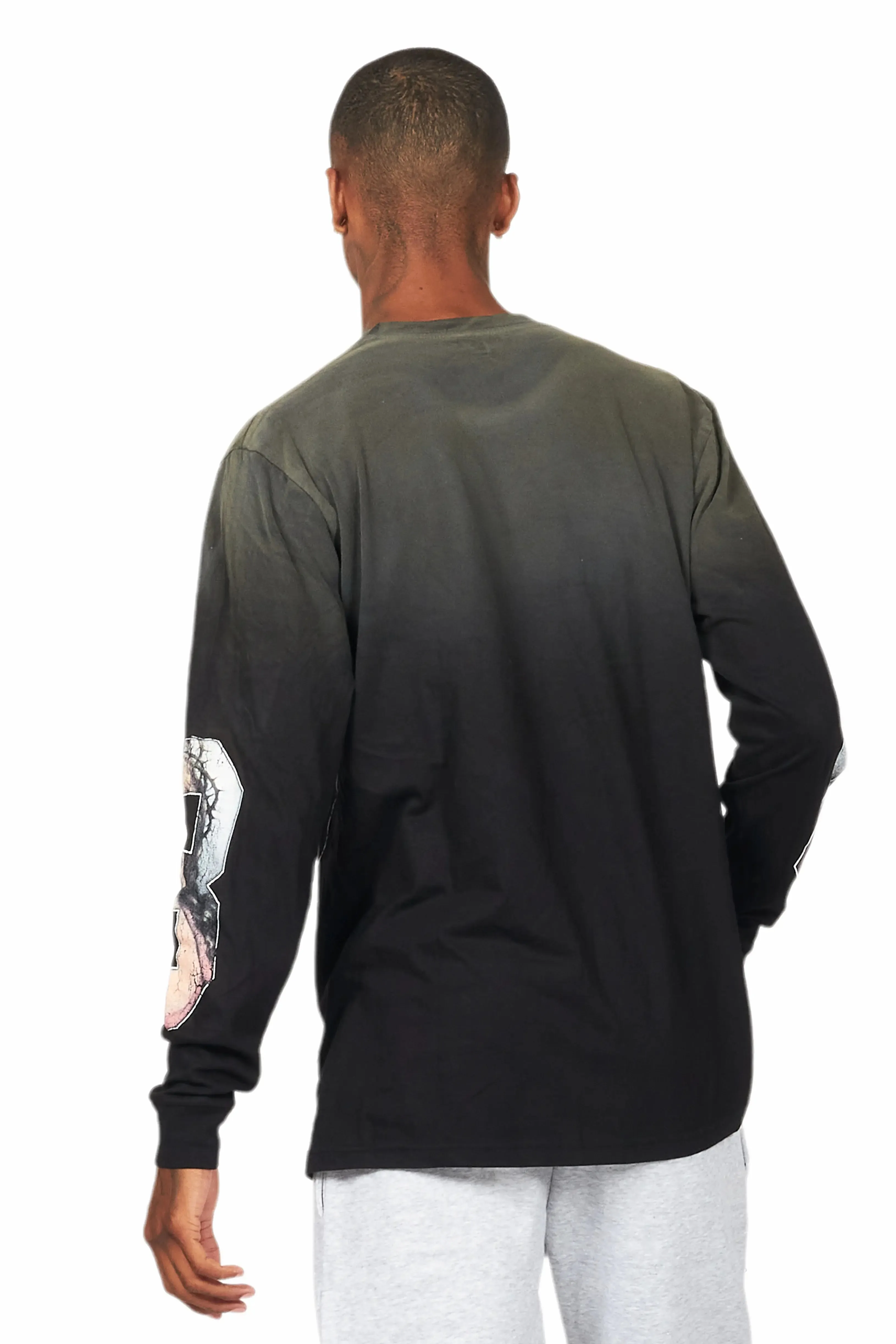 Lainer Black Long Sleeve Graphic T-Shirt sold by Rockstar Original product image thumbnail 3